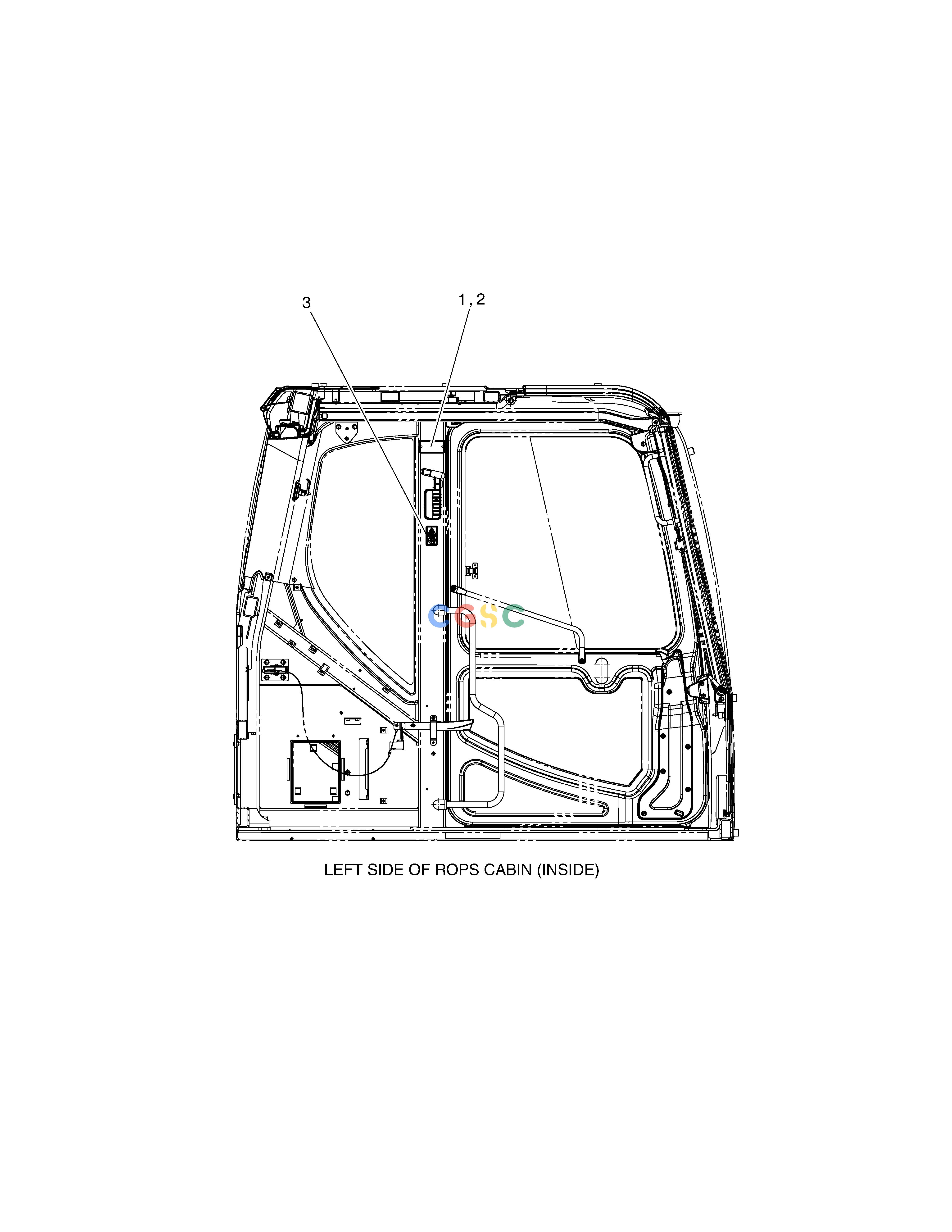 斗山零件查询DECAL - ROPS DX420LC-5(S/N:10001~10010) Doosan parts catalog online
