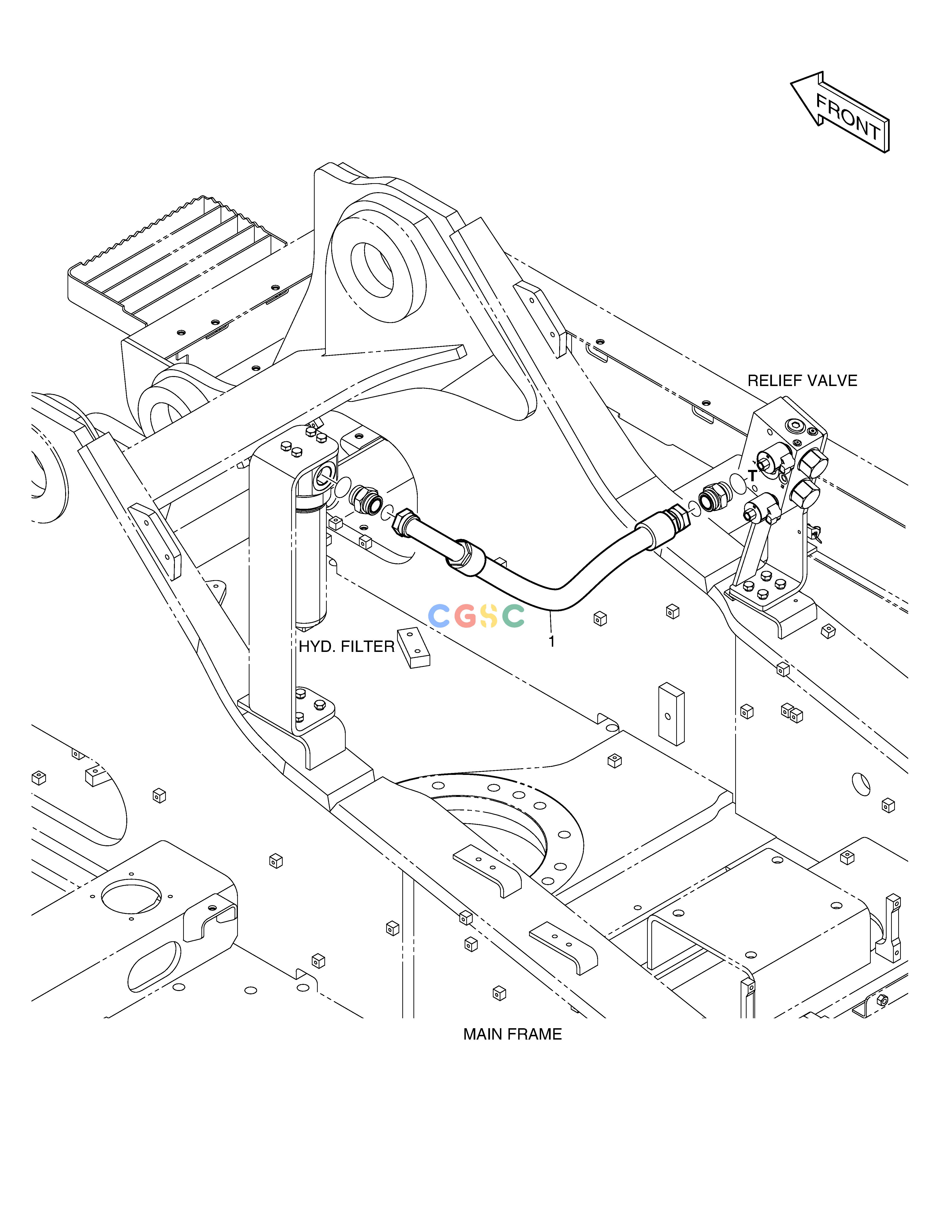 斗山零件查询TWO WAY PIPING - WITH FILTER DX420LC-5(S/N:10001~10010) Doosan parts catalog online
