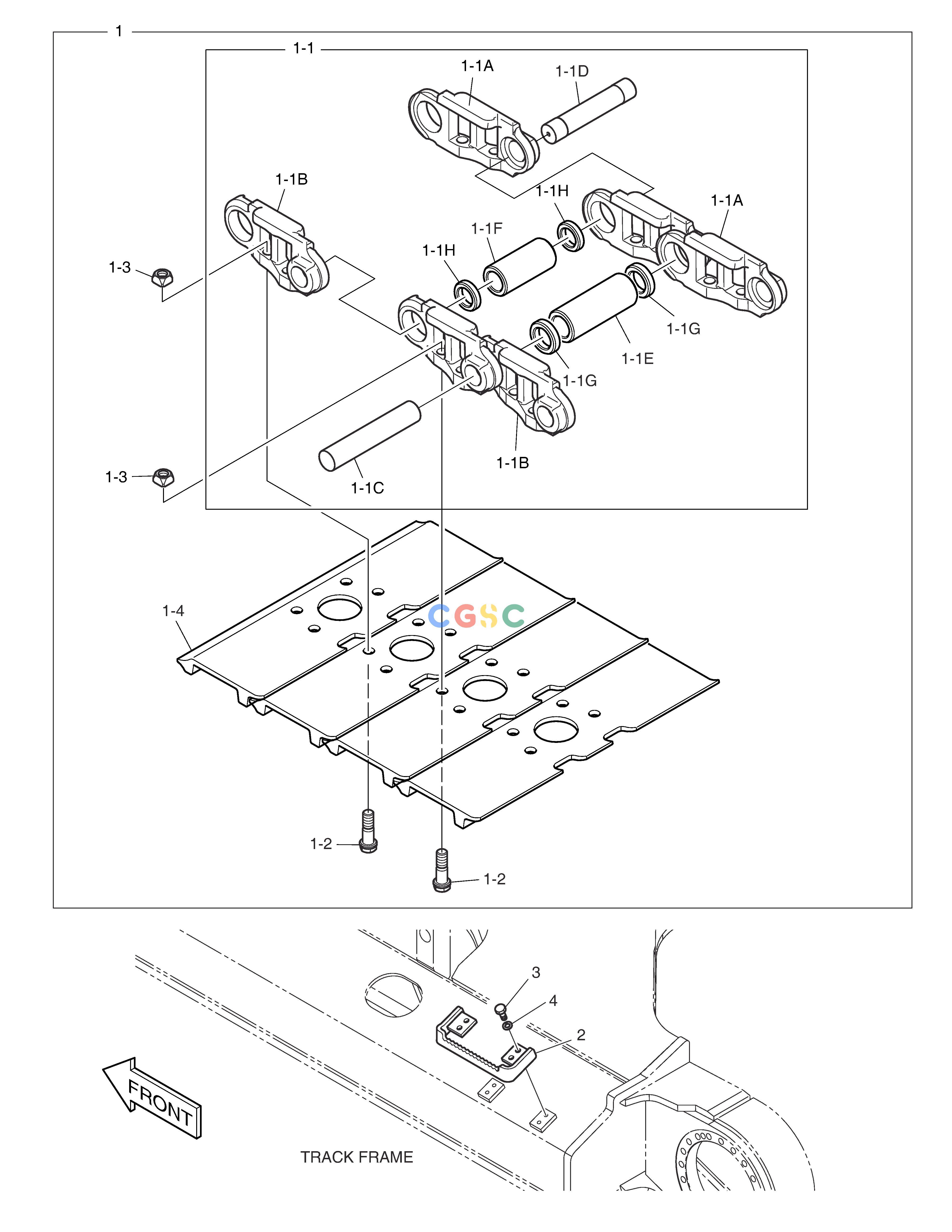 斗山零件查询TRACK SHOE-600G(DOUBLE GROUSER) DX420LC-5(S/N:10001~10010) Doosan parts catalog online