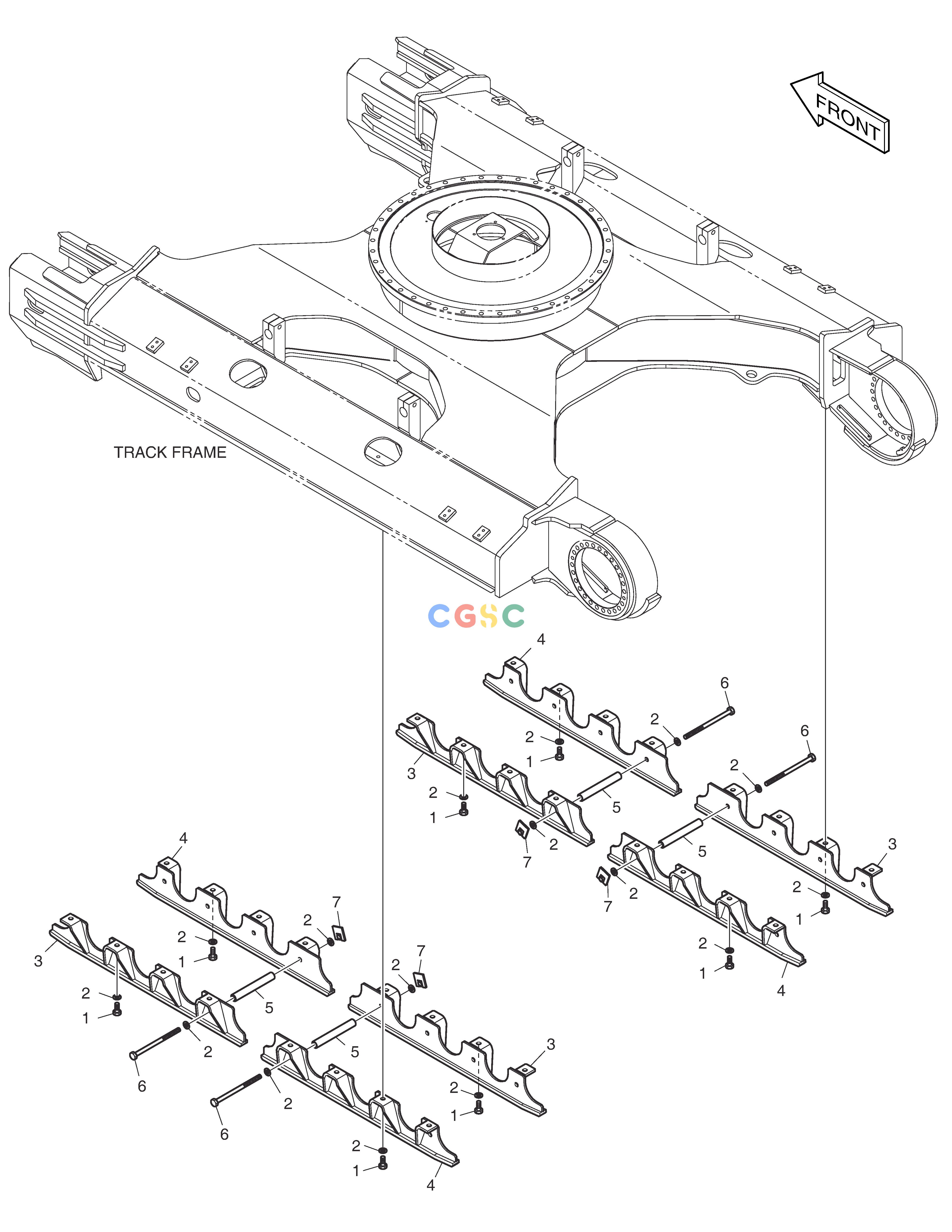 斗山零件查询TRACK GUARD - FULL DX420LC-5(S/N:10001~10010) Doosan parts catalog online