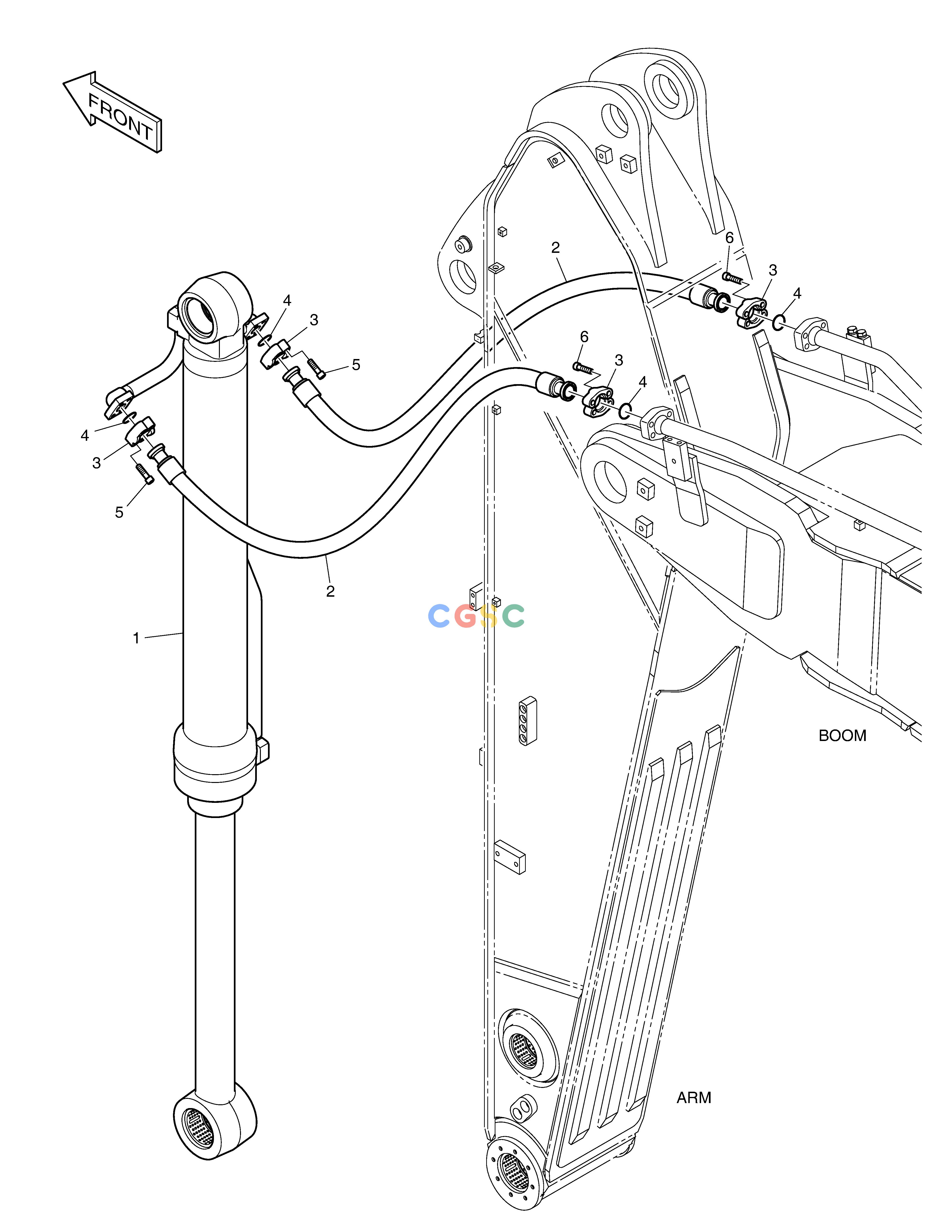 斗山零件查询ARM PIPING - ARM 2.95m DX420LC-5(S/N:10001~10010) Doosan parts catalog online