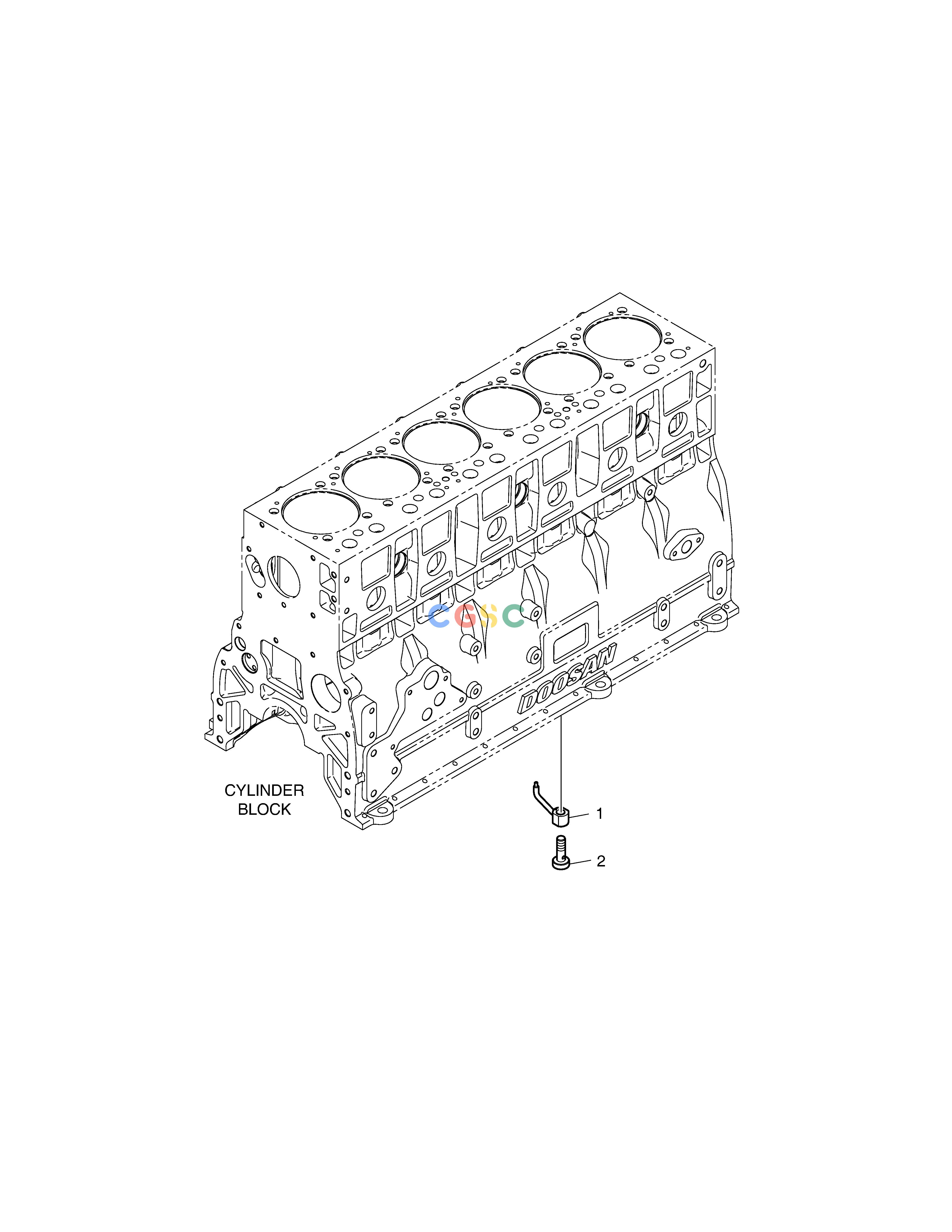 斗山零件查询OIL SPRAY NOZZLE SD310 Doosan parts catalog online