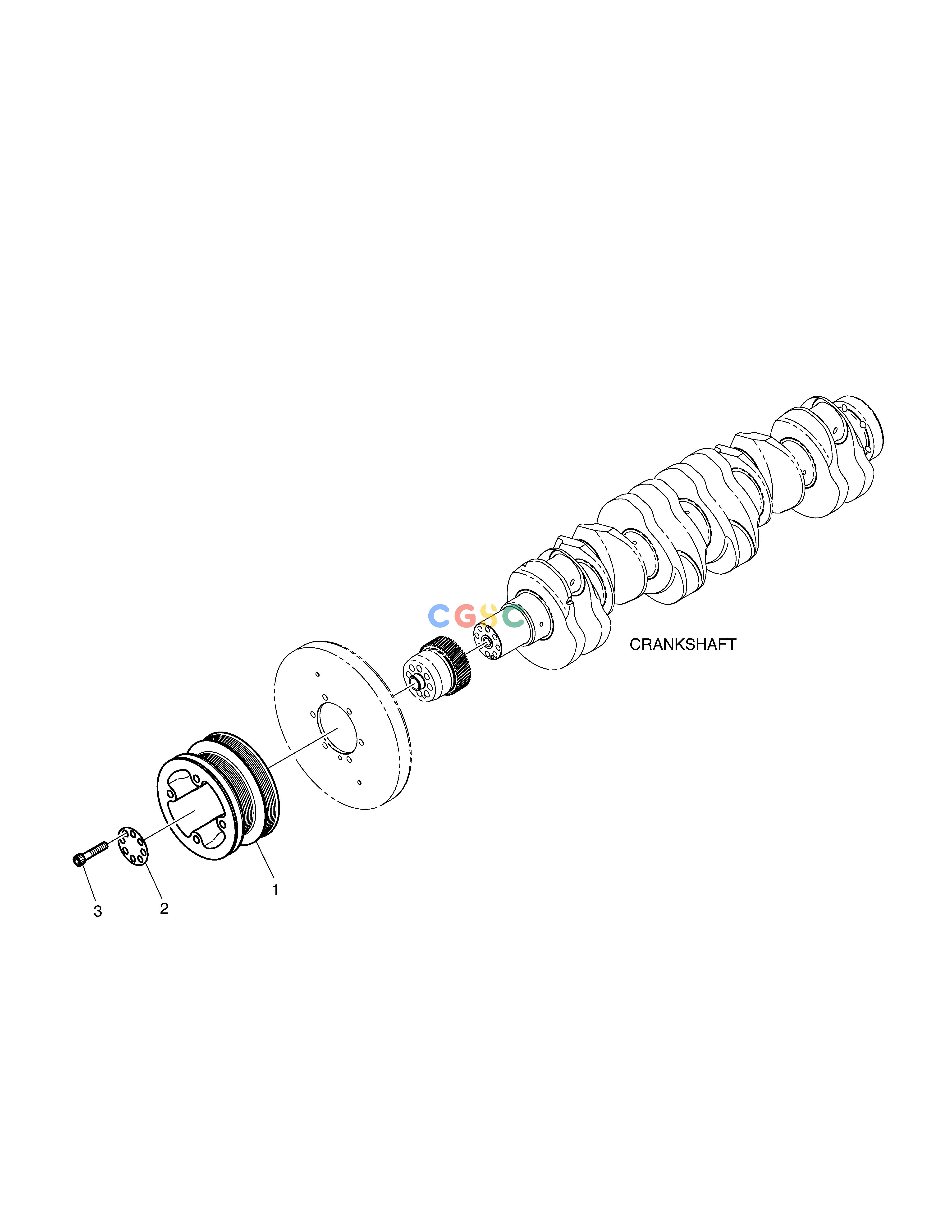 斗山零件查询CRANKSHAFT PULLEY SD310 Doosan parts catalog online