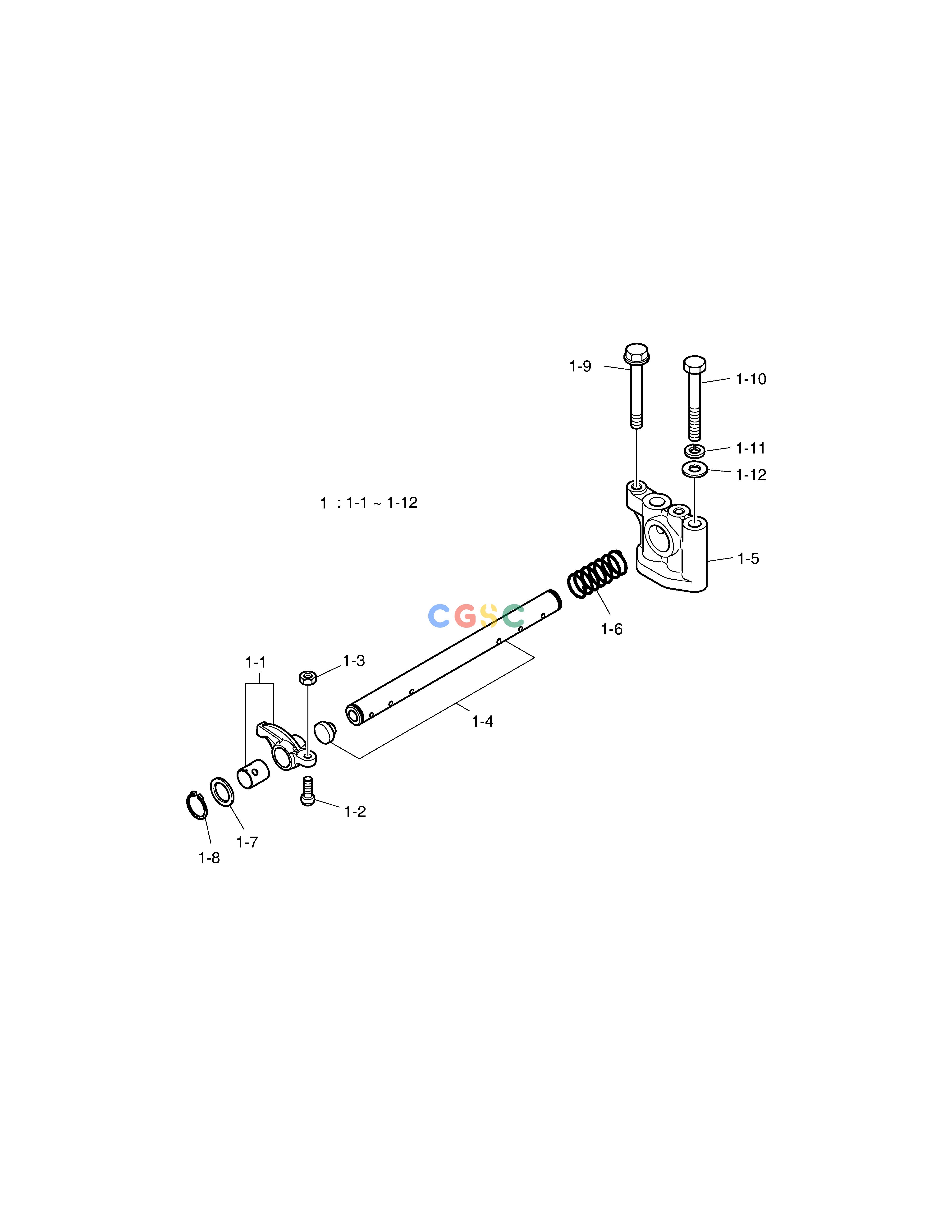 斗山零件查询ROCKER ARM SD310 Doosan parts catalog online