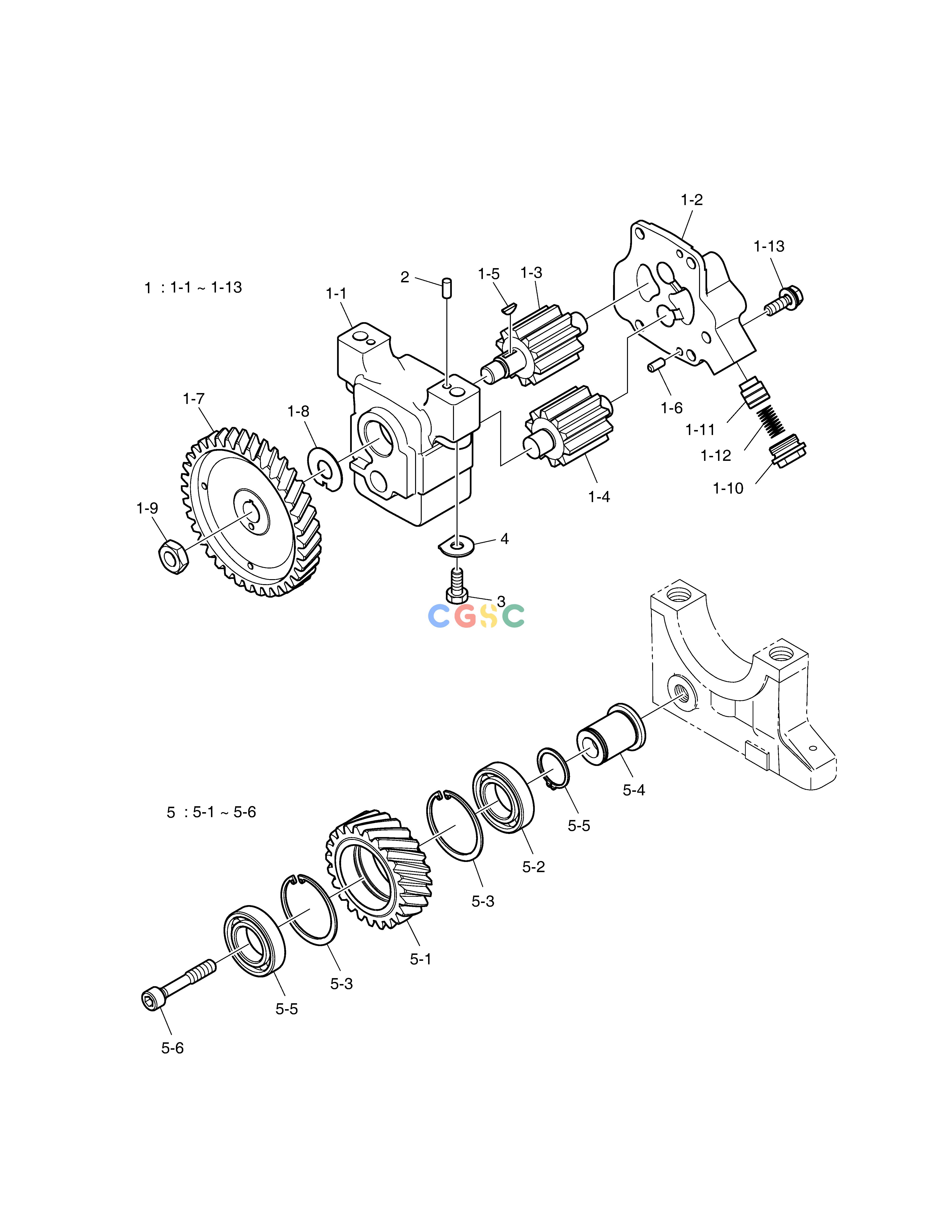 斗山零件查询OIL PUMP SD310 Doosan parts catalog online