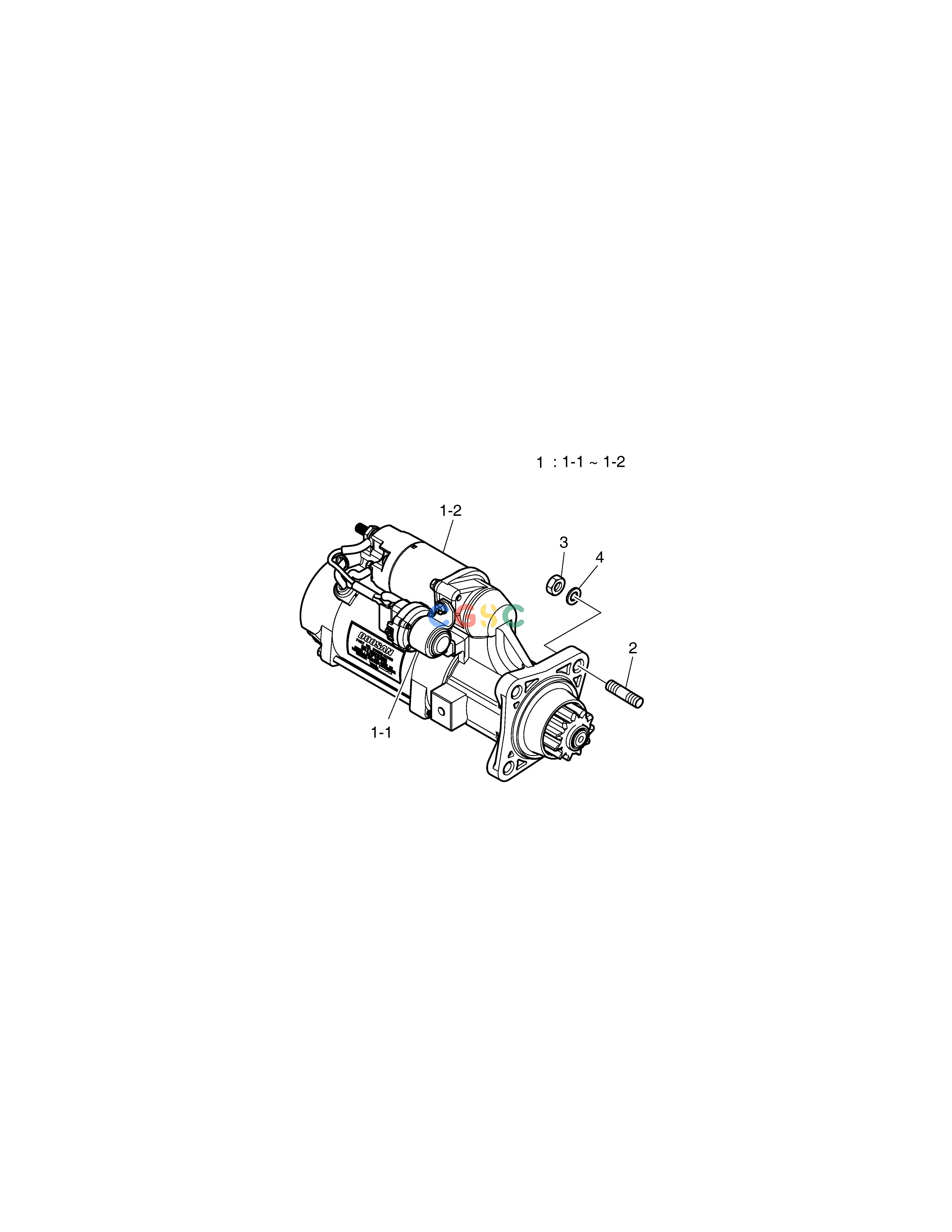 斗山零件查询STARTER SD310 Doosan parts catalog online