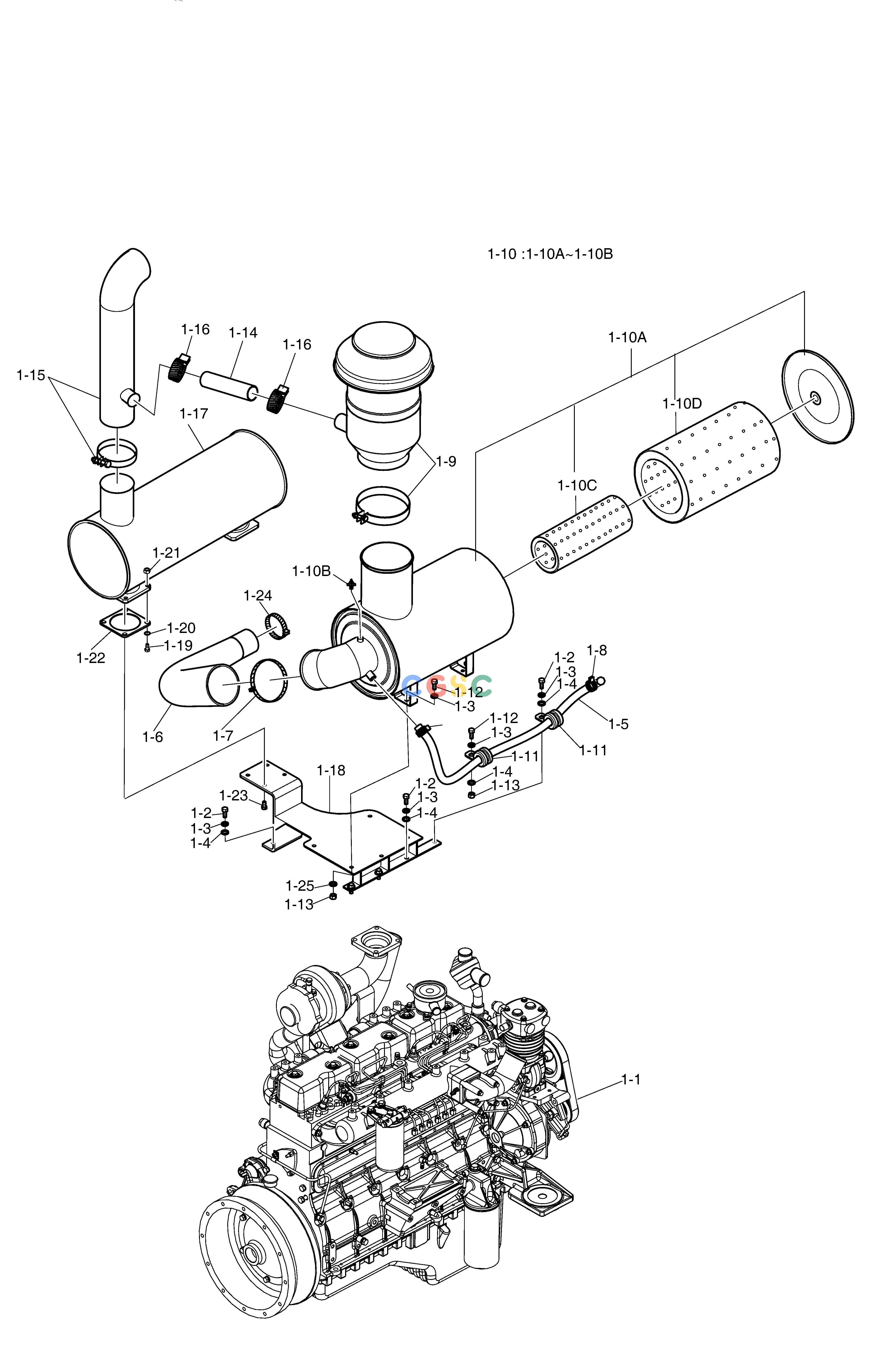 斗山零件查询ENGINE-ZF T/M SD310 Doosan parts catalog online