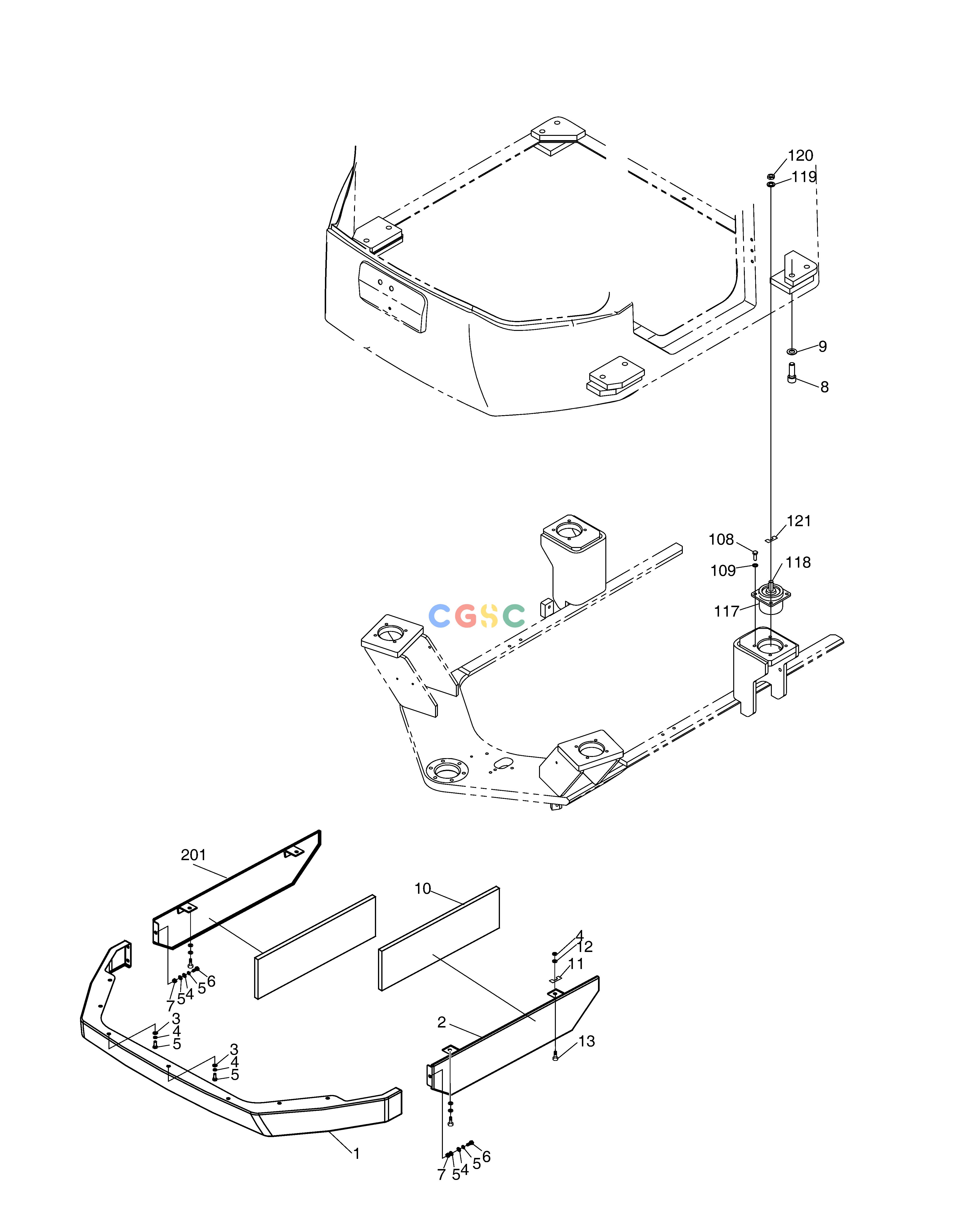 斗山零件查询CABIN MOUNTING SD310 Doosan parts catalog online