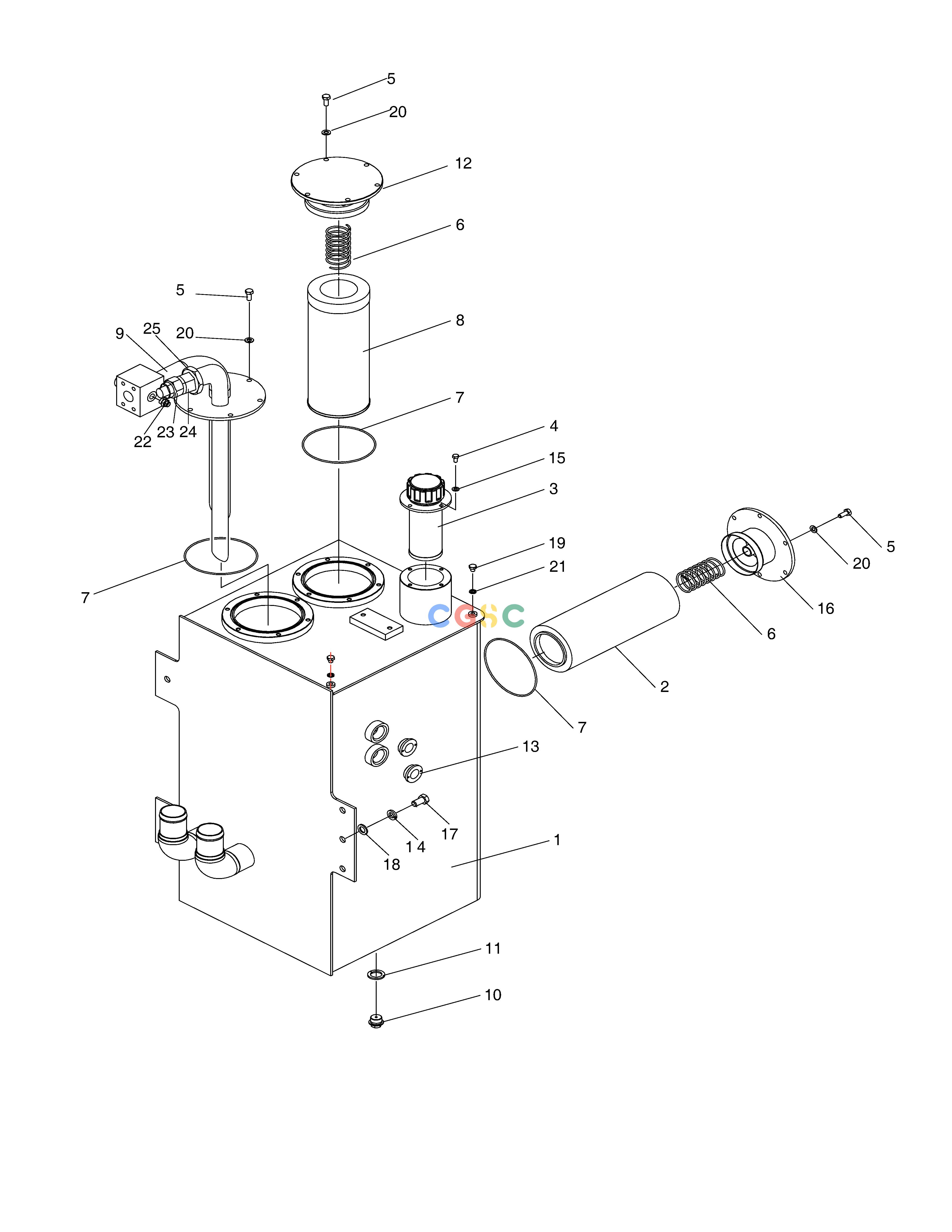 斗山零件查询OIL TANK-ZF T/M SD310 Doosan parts catalog online