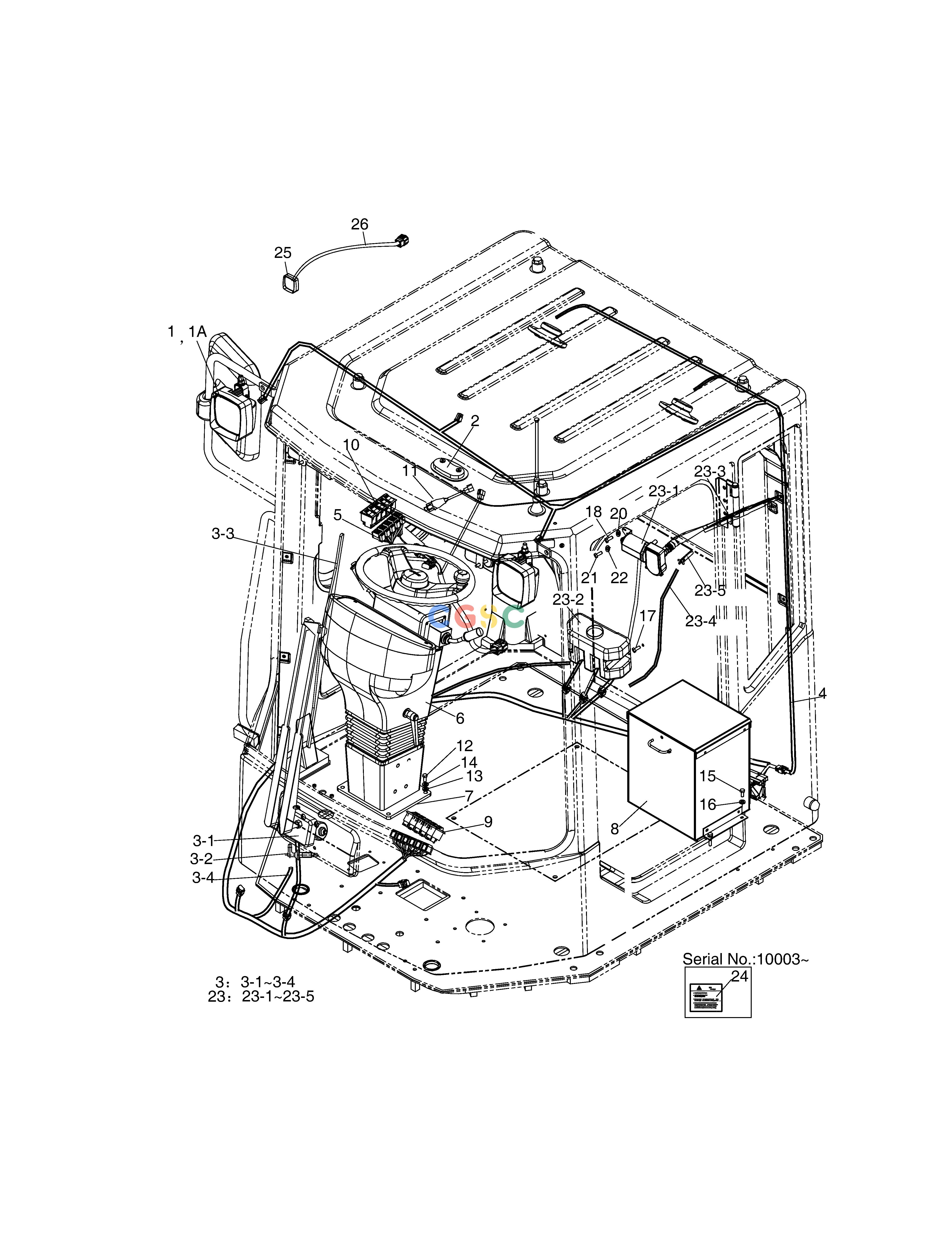 斗山零件查询ELECTRIC PARTS(1) - CABIN-ZF T/M SD310 Doosan parts catalog online