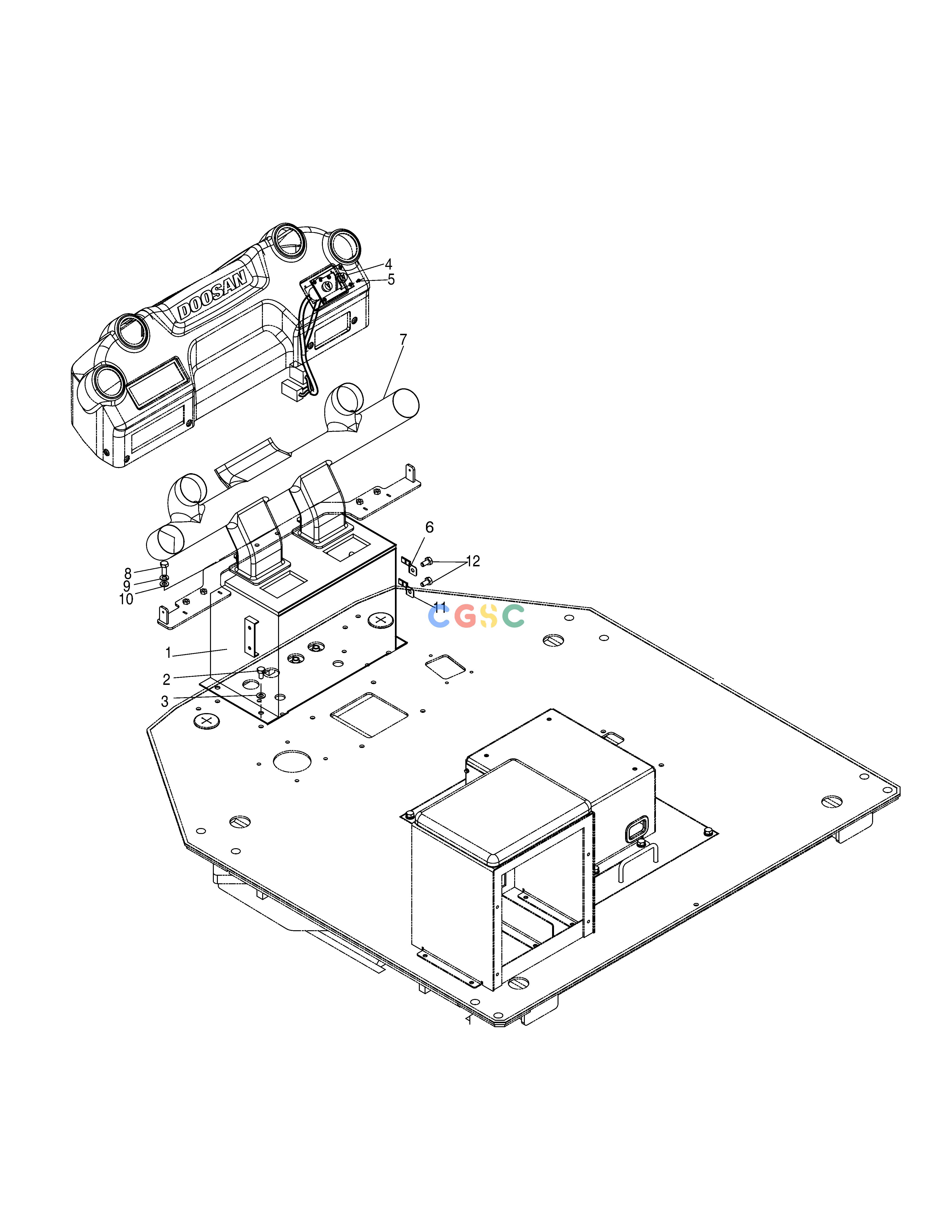 斗山零件查询AIR - CONDITIONER ASS'Y - CABIN SD310 Doosan parts catalog online