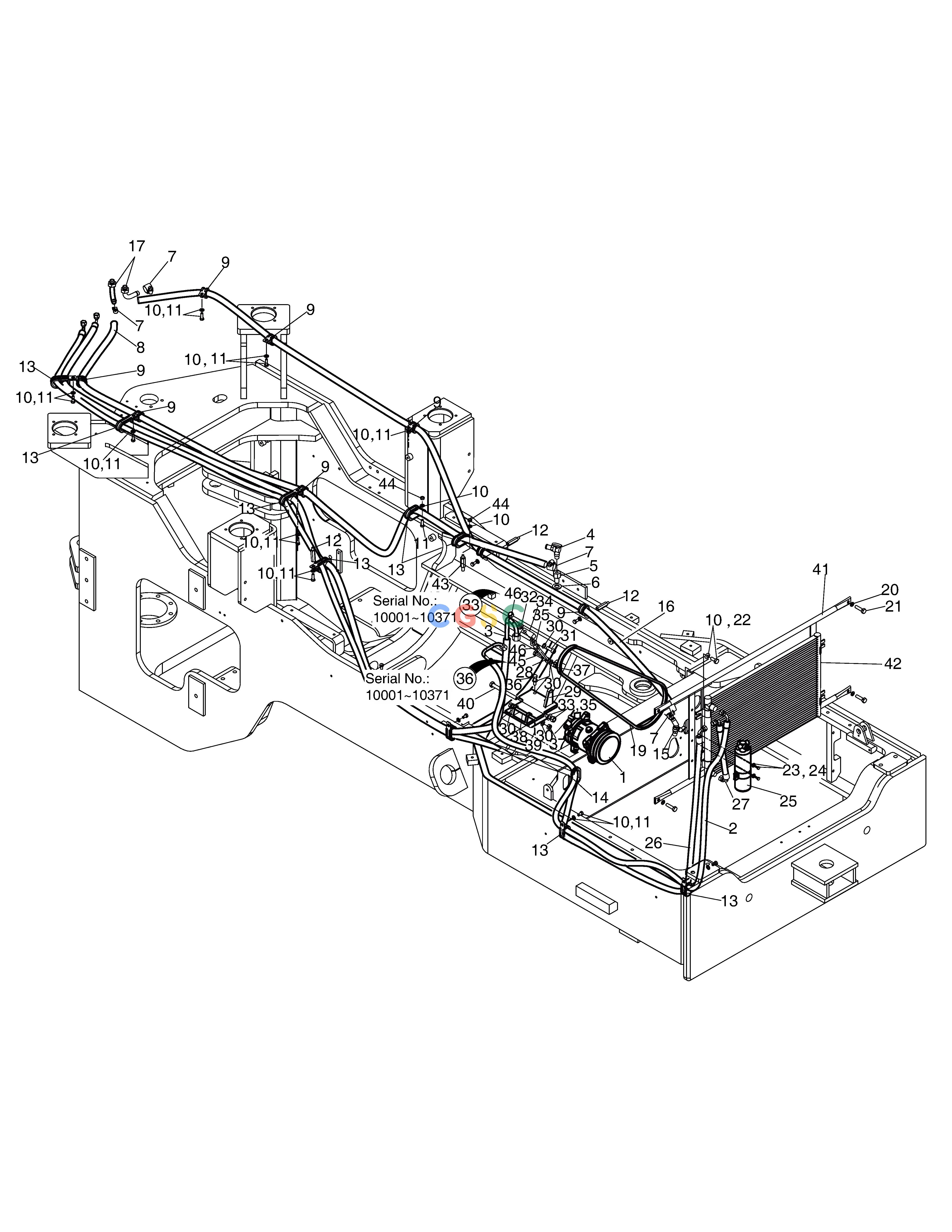 斗山零件查询AIR - CONDITIONER ASS'Y - BODY SD310 Doosan parts catalog online