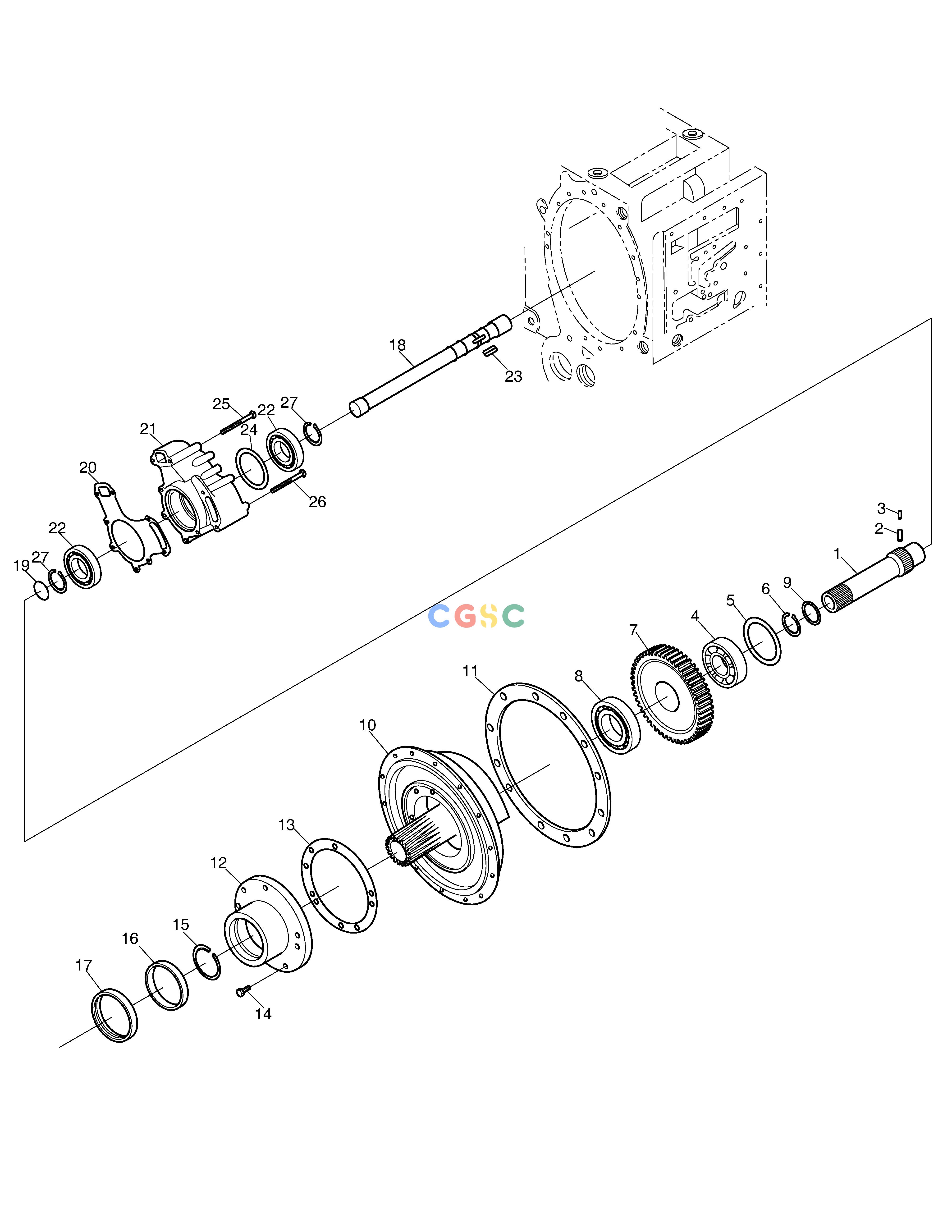 斗山零件查询TRANSMISSION-DRIVE-ZF T/M SD310 Doosan parts catalog online