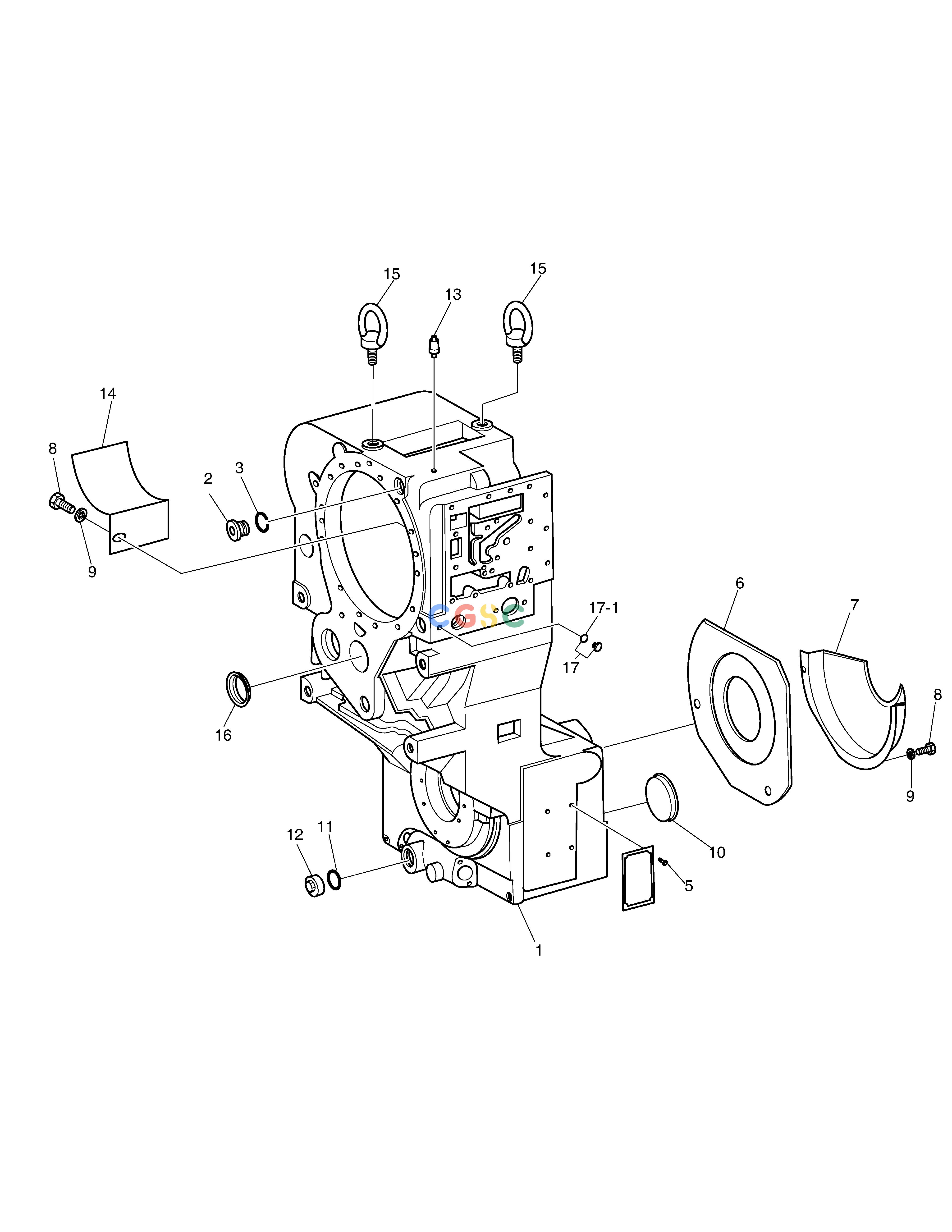 斗山零件查询TRANSMISSION-TRANSM.HOUSING-ZF T/M SD310 Doosan parts catalog online