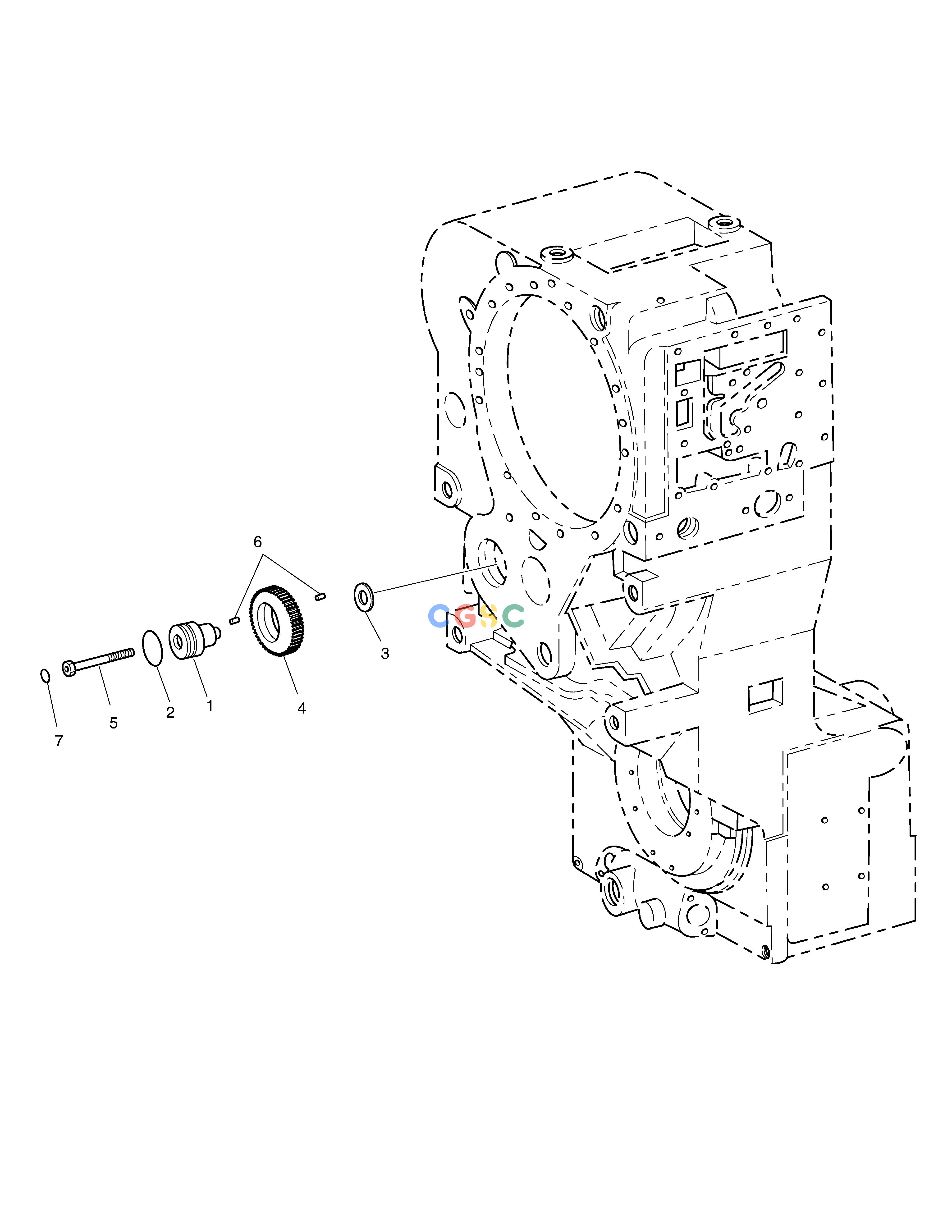 斗山零件查询TRANSMISSION-COUNTERSHAFT-ZF T/M SD310 Doosan parts catalog online