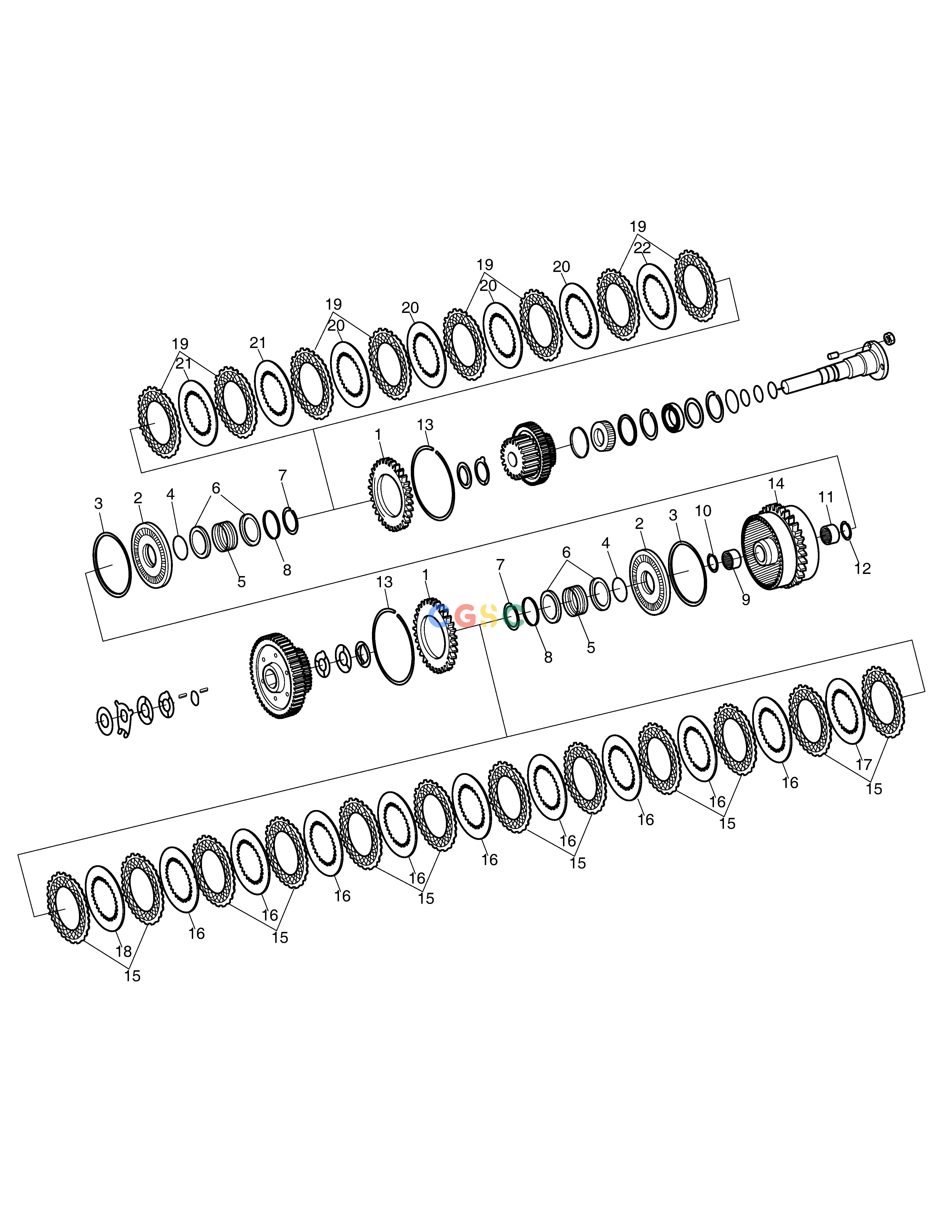 斗山零件查询TRANSMISSION-COUPLING(1)-ZF T/M SD310 Doosan parts catalog online