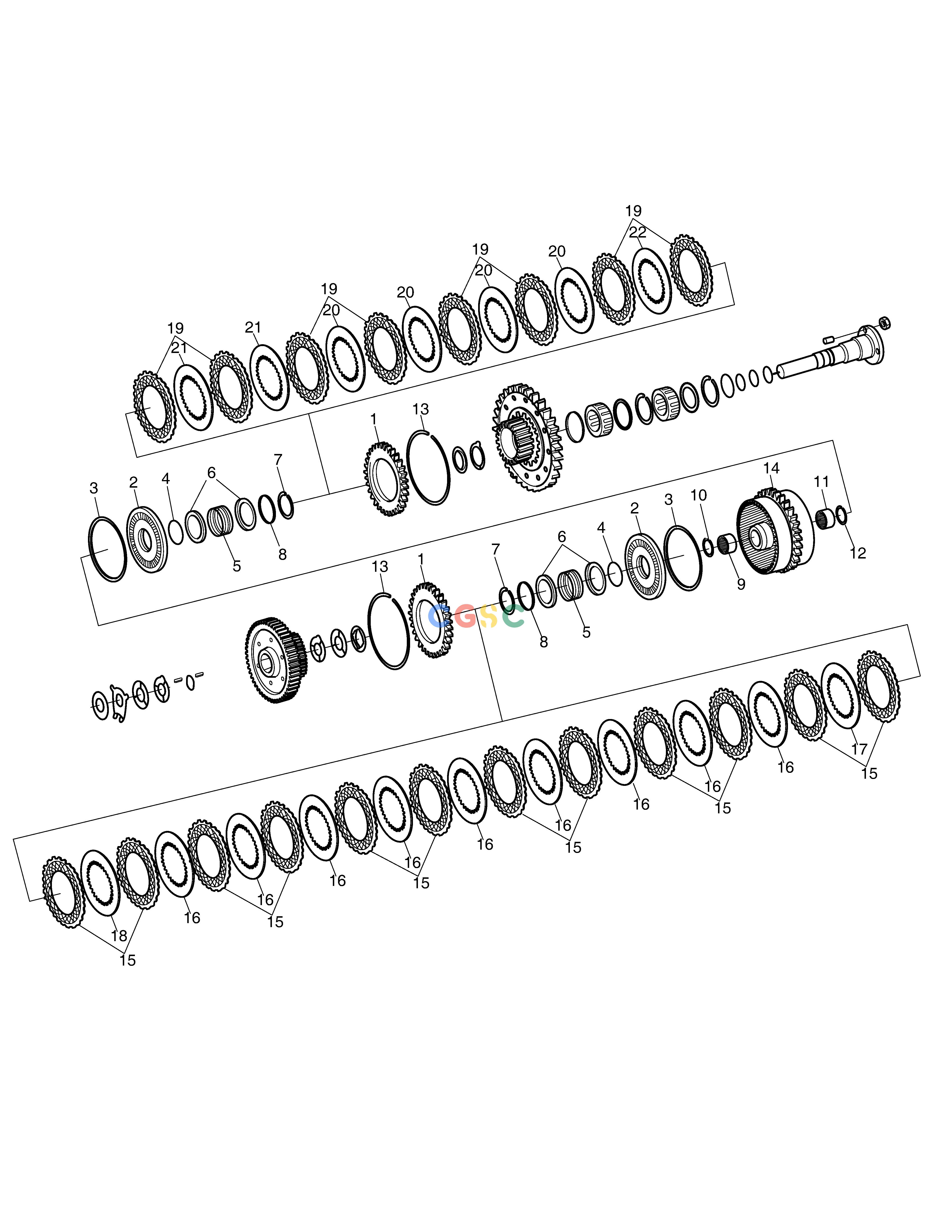 斗山零件查询TRANSMISSION-COUPLING(3)-ZF T/M SD310 Doosan parts catalog online