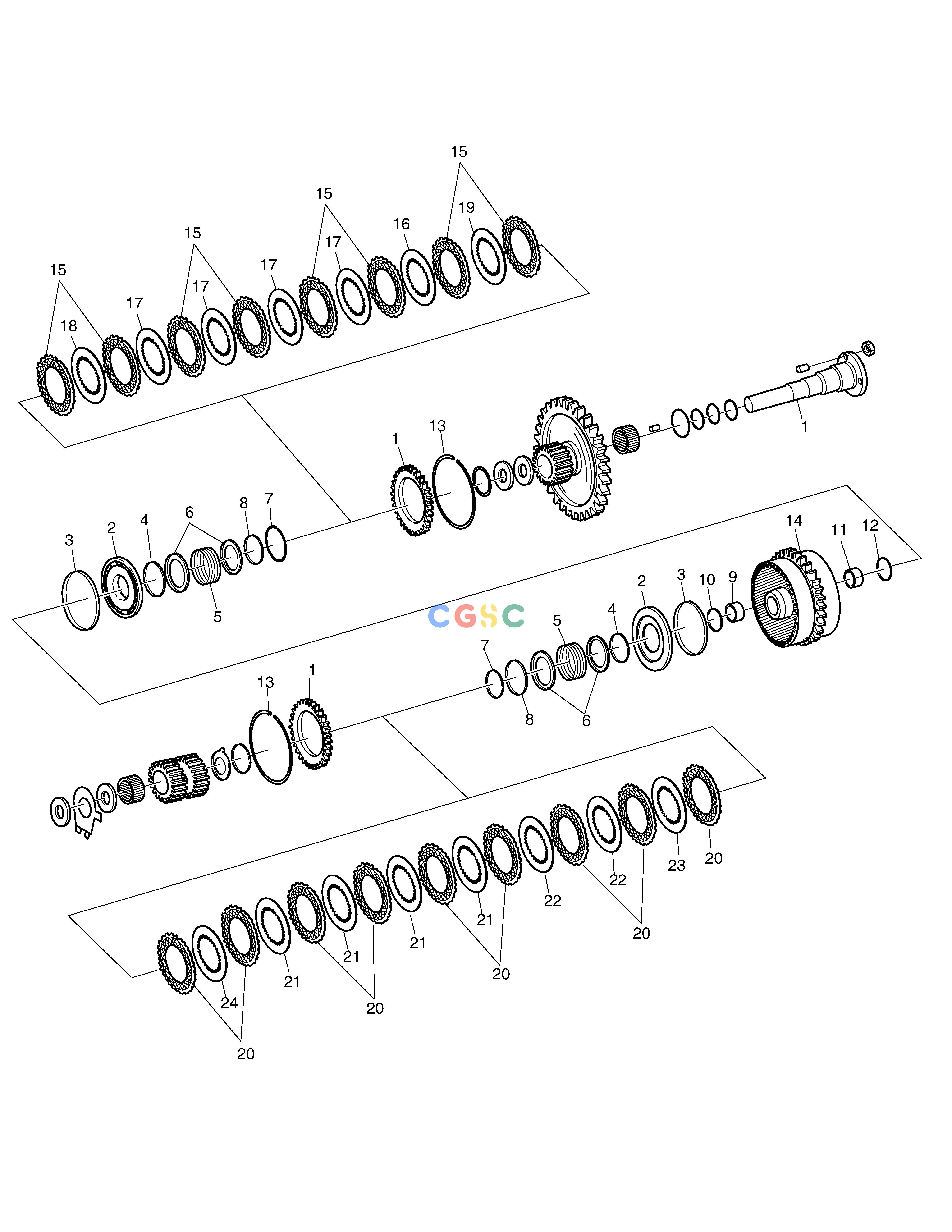 斗山零件查询TRANSMISSION-COUPLING(5)-ZF T/M SD310 Doosan parts catalog online