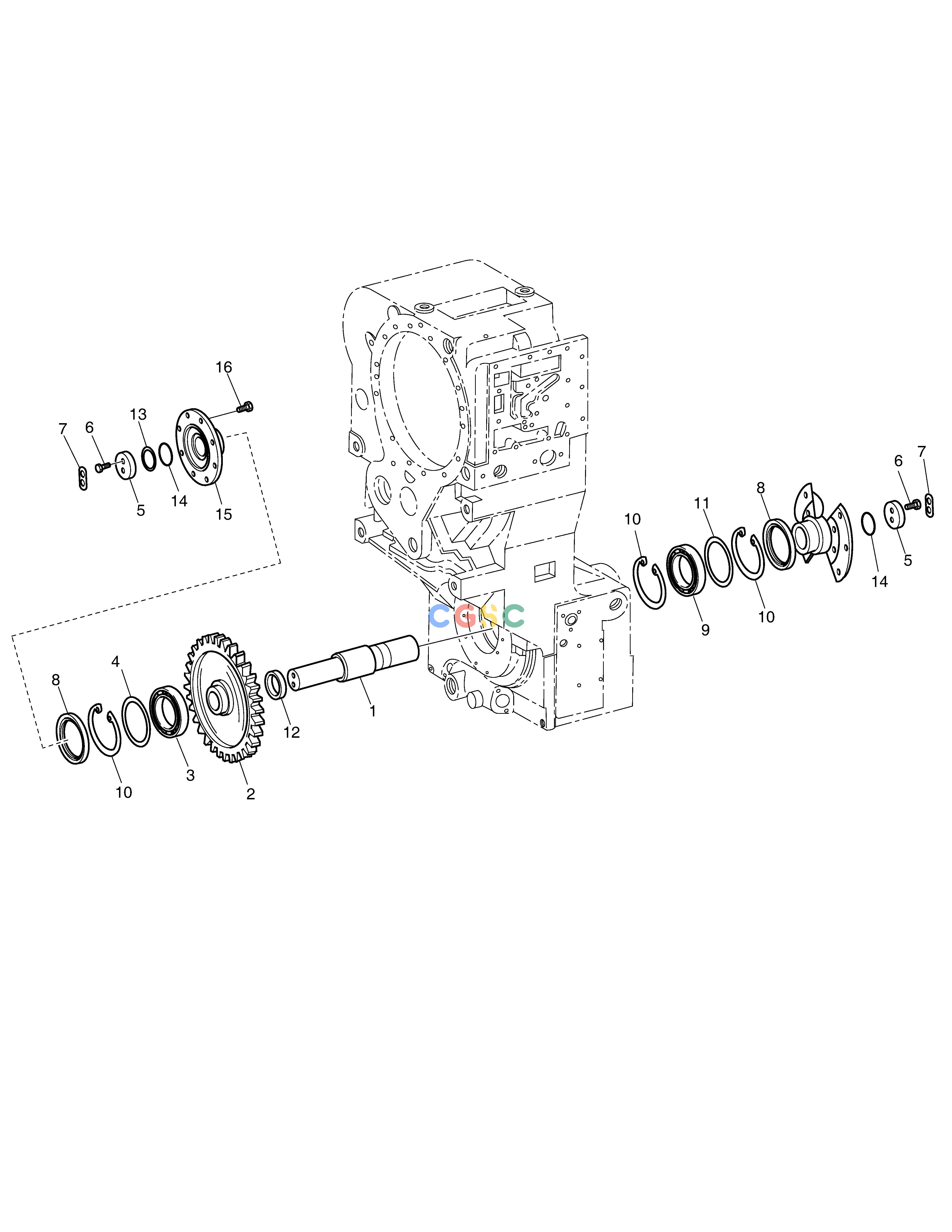 斗山零件查询TRANSMISSION-OUTPUT-ZF T/M SD310 Doosan parts catalog online