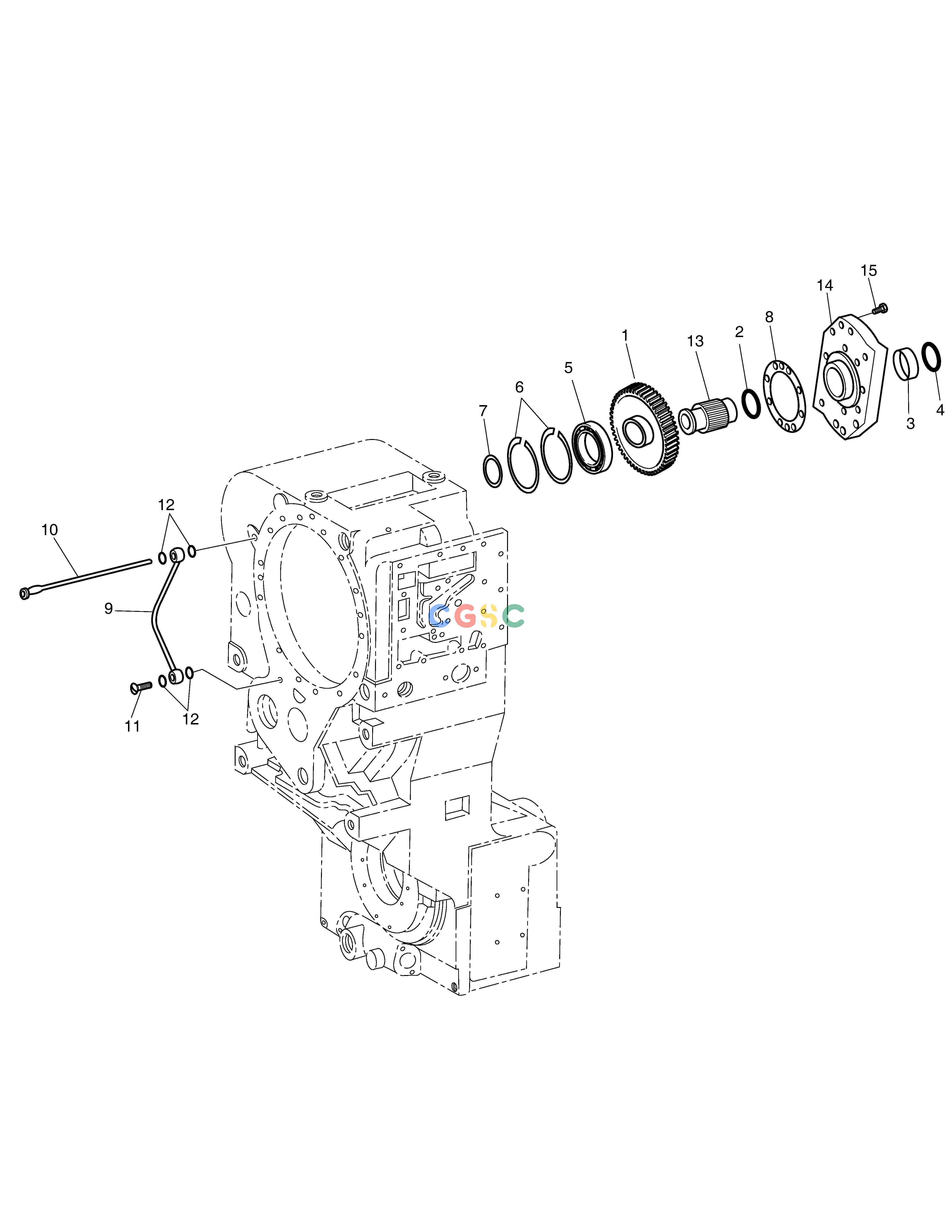 斗山零件查询TRANSMISSION-POWER TAKE-OFF(2)-ZF T/M SD310 Doosan parts catalog online