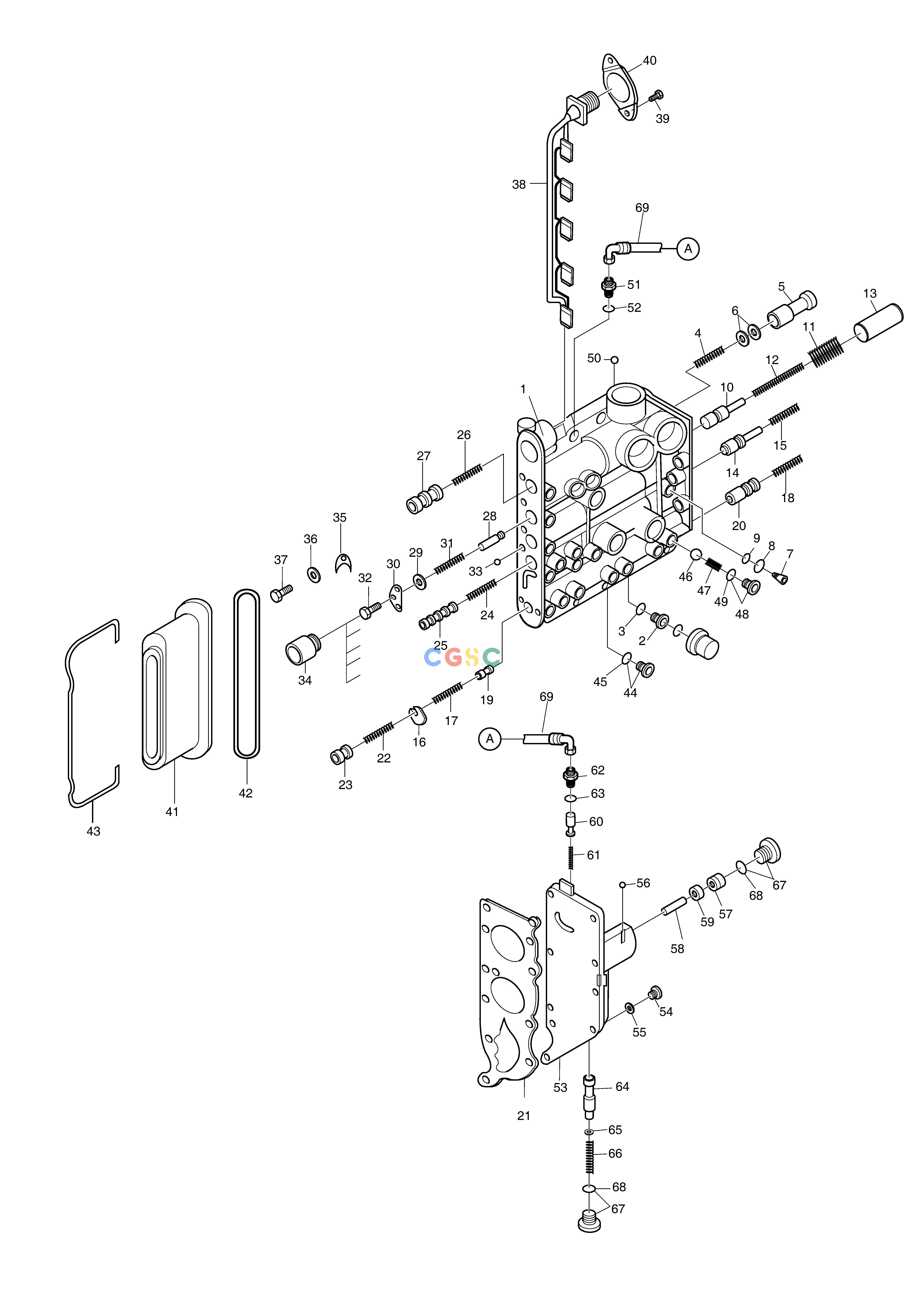 斗山零件查询TRANSMISSION-GEARSHIFT SYST(2)-ZF T/M SD310 Doosan parts catalog online