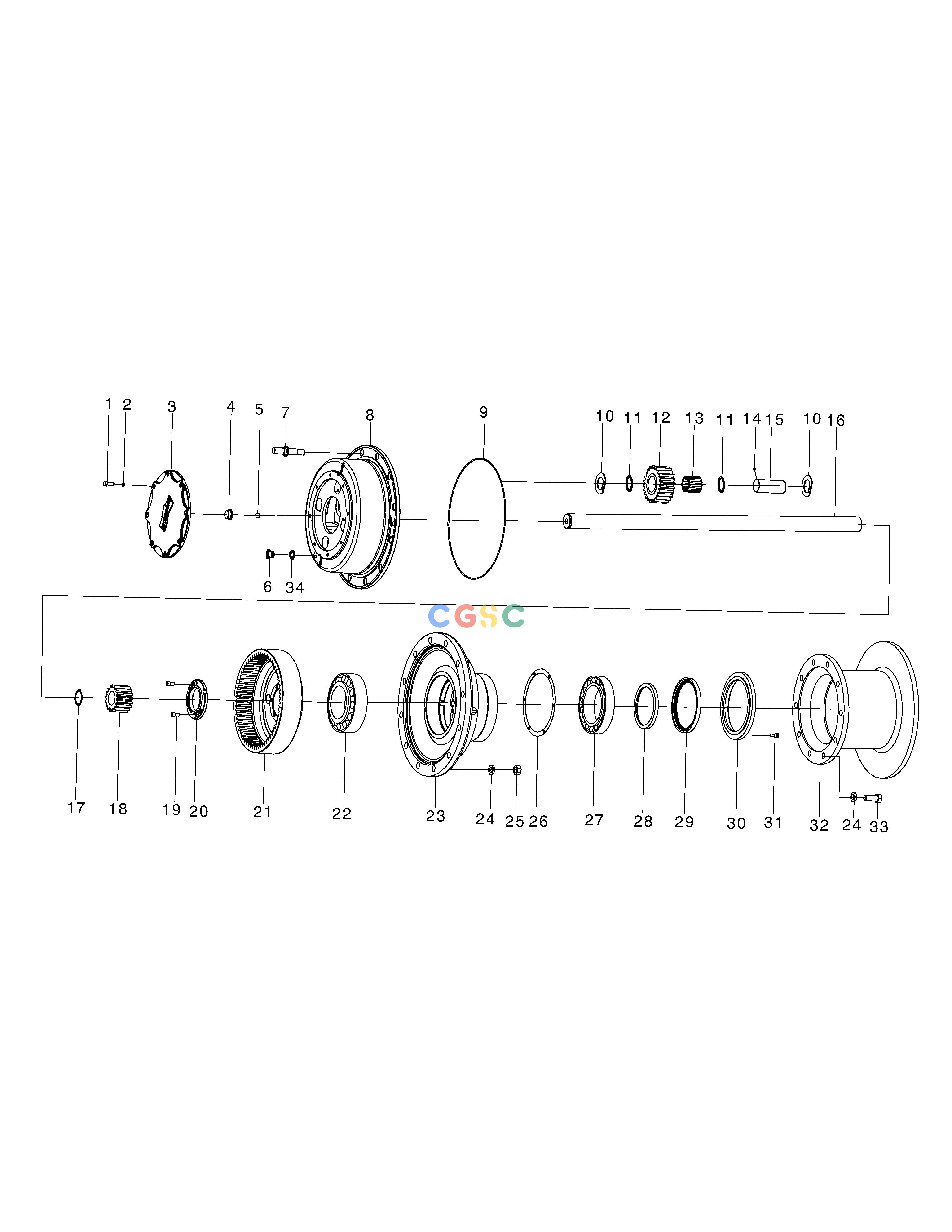 斗山零件查询AXLE ASS'Y - DRIVING AXLE ASS'Y(DISD) SD310 Doosan parts catalog online