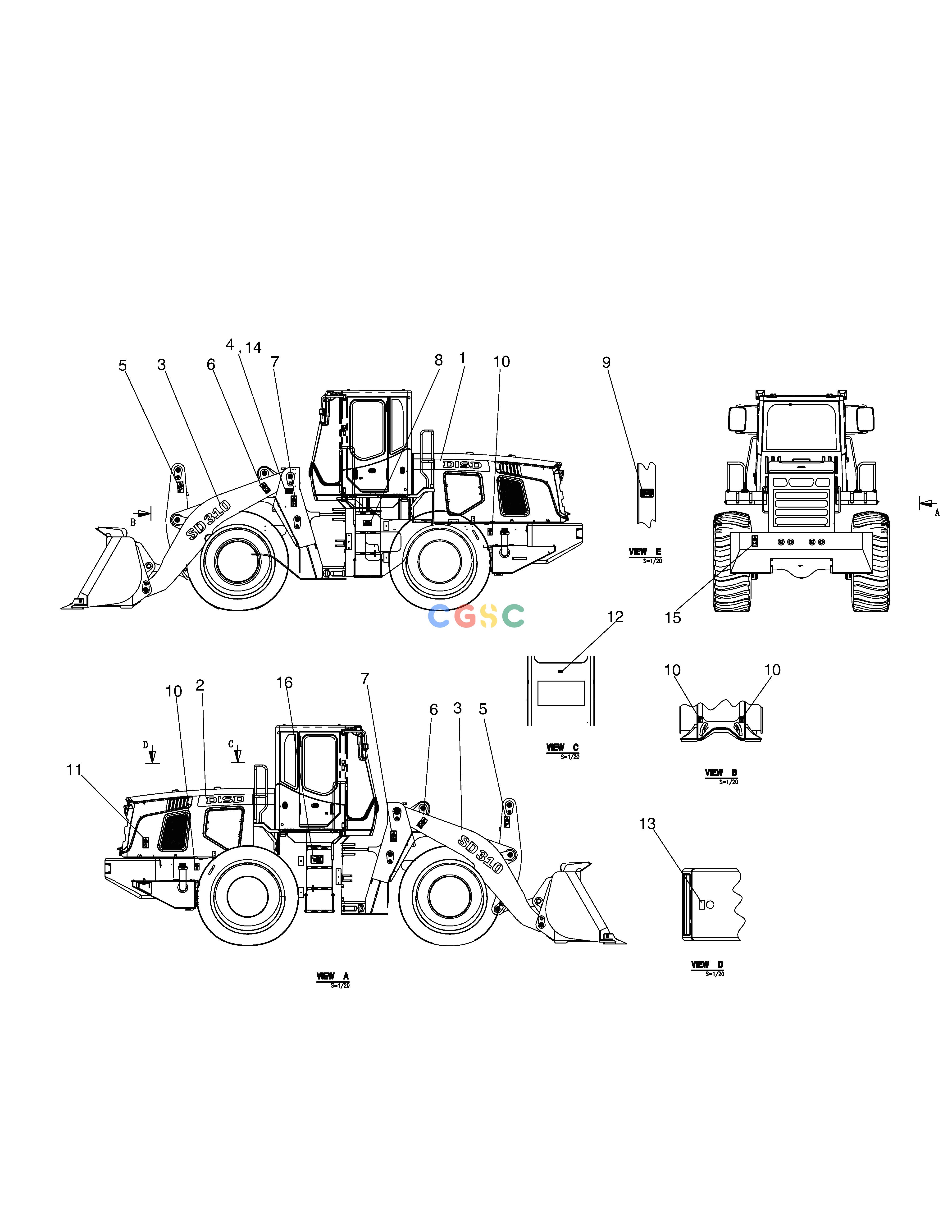 斗山零件查询NAME PLATE-BODY SD310 Doosan parts catalog online