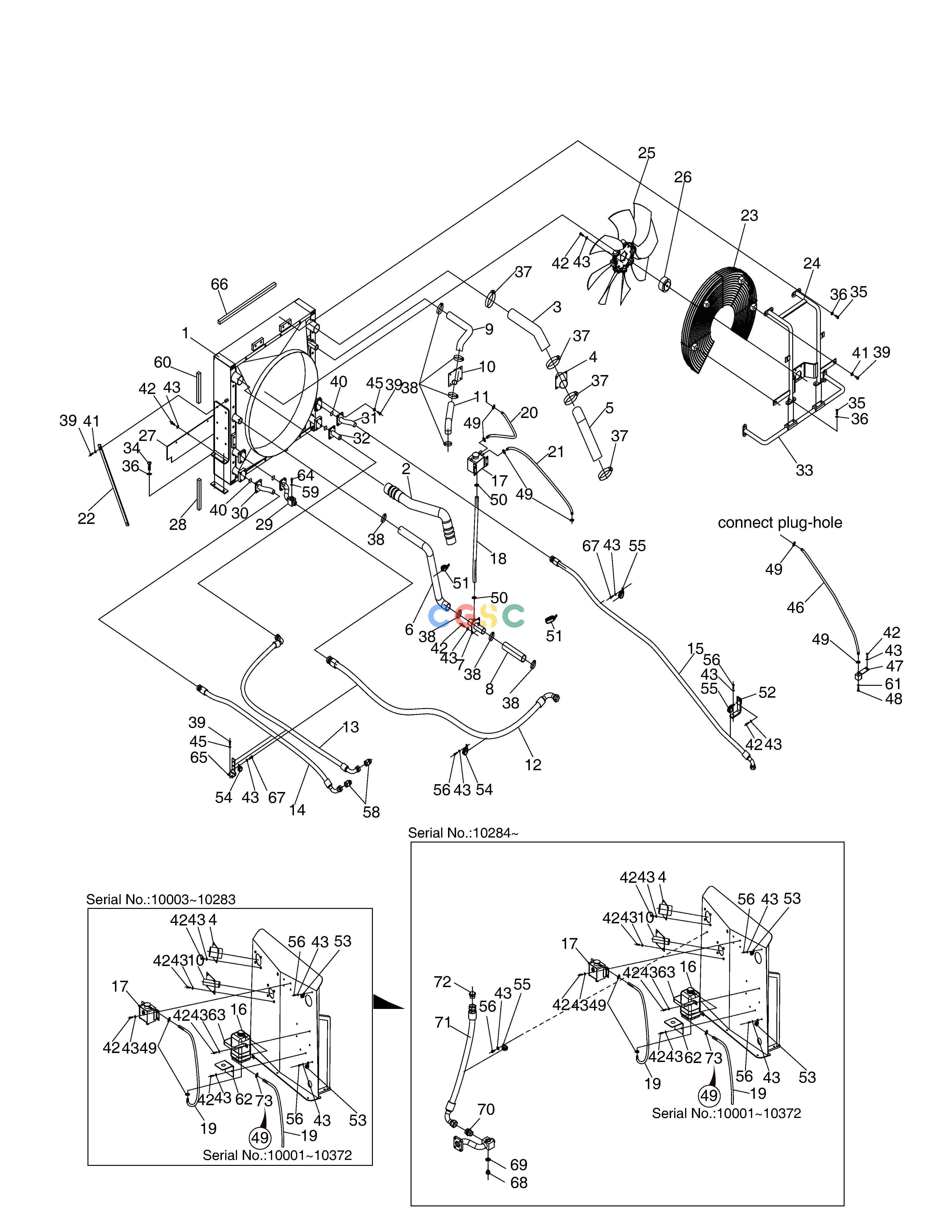 斗山零件查询COOLER PIPING-ZF T/M AND TROPICAL SD310 Doosan parts catalog online