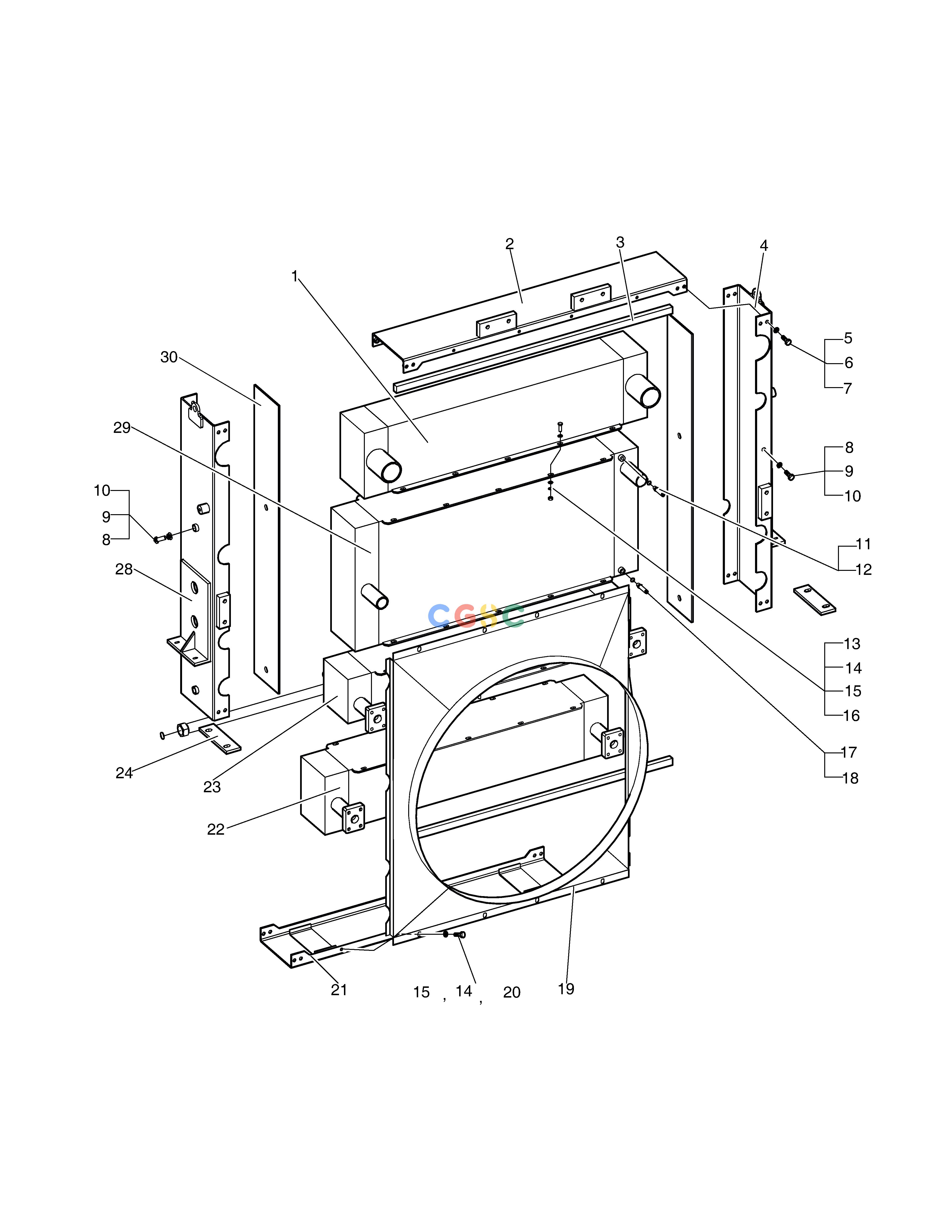 斗山零件查询RADIATOR-TROPICAL SD310 Doosan parts catalog online