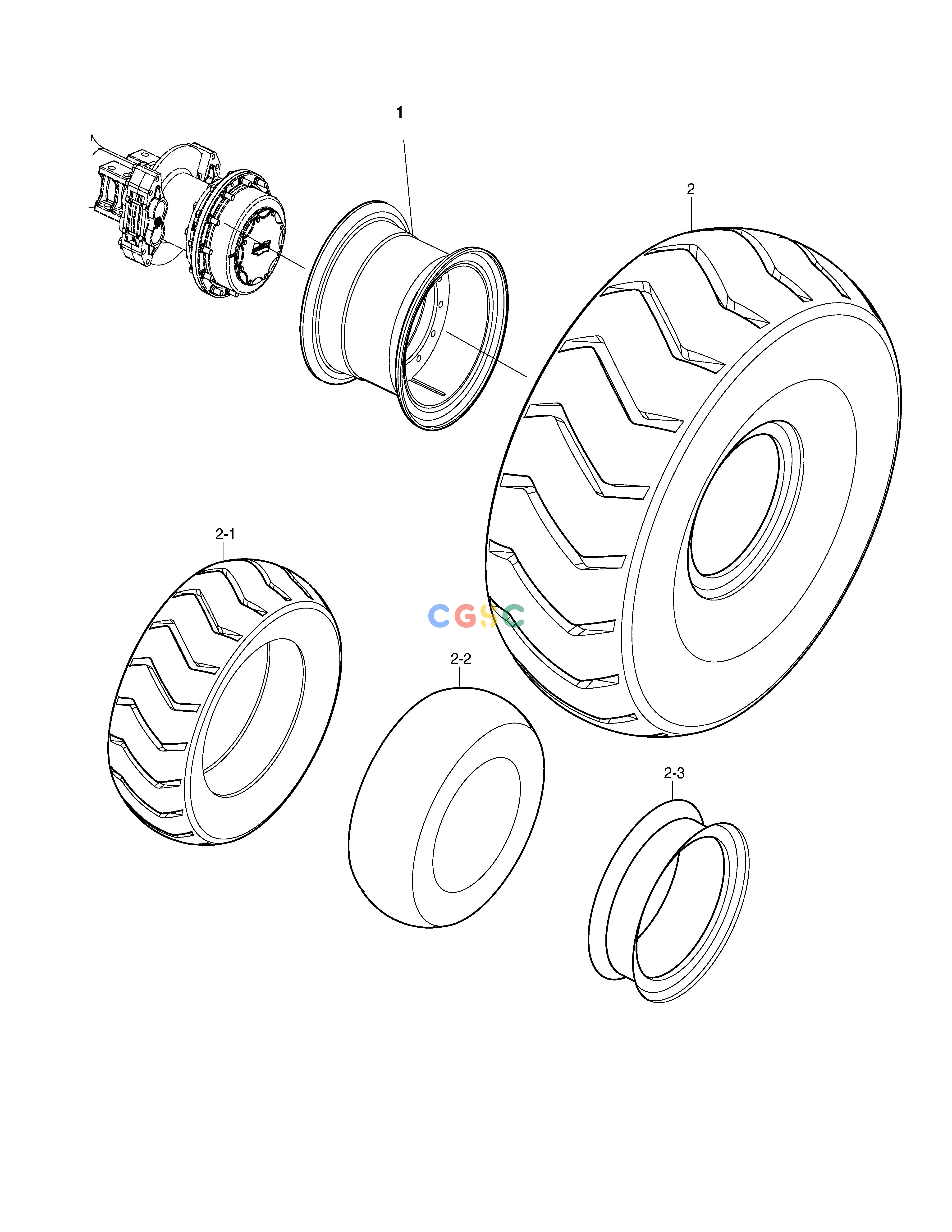 斗山零件查询WHEEL ASS'Y（SJ） SD310 Doosan parts catalog online