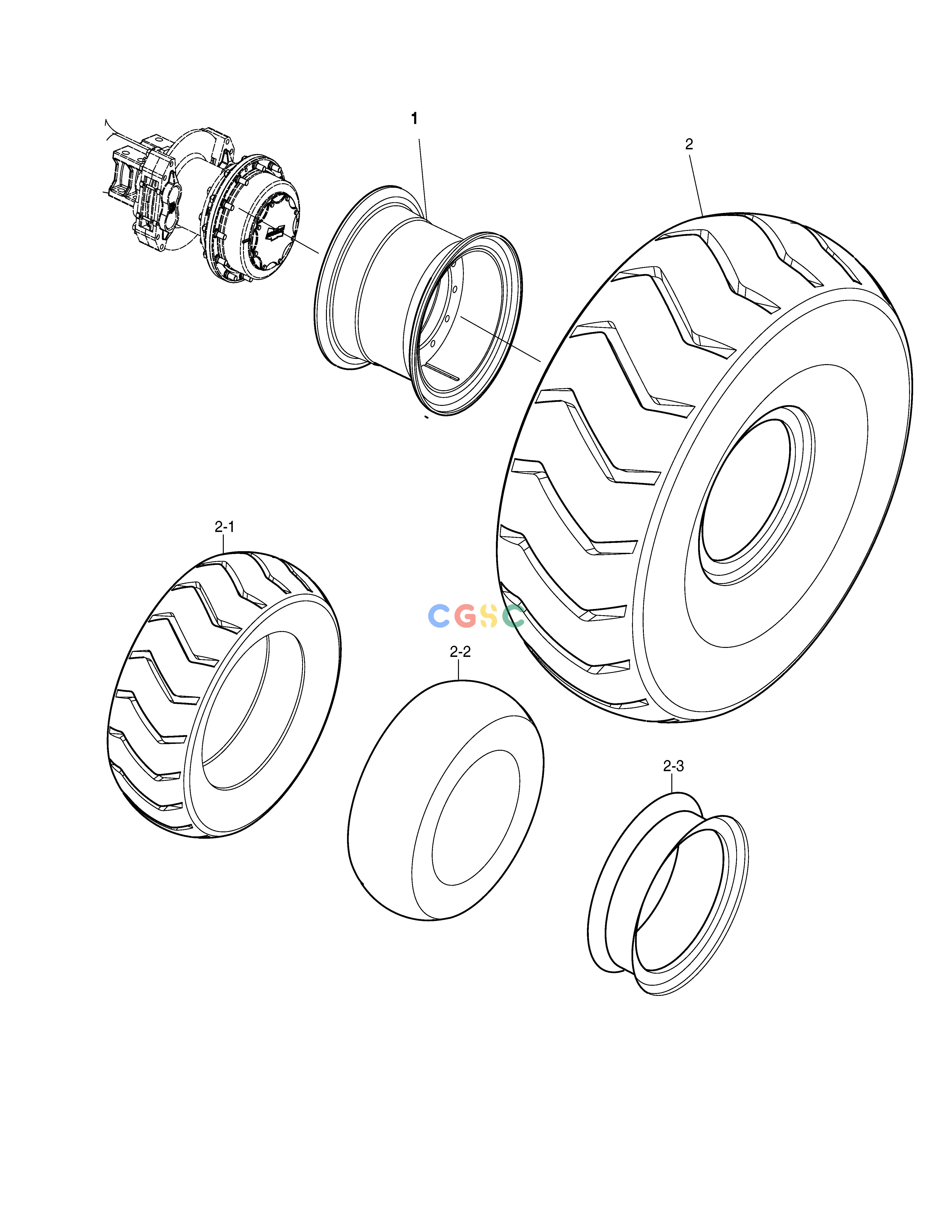 斗山零件查询WHEEL ASS'Y（QJ） SD310 Doosan parts catalog online