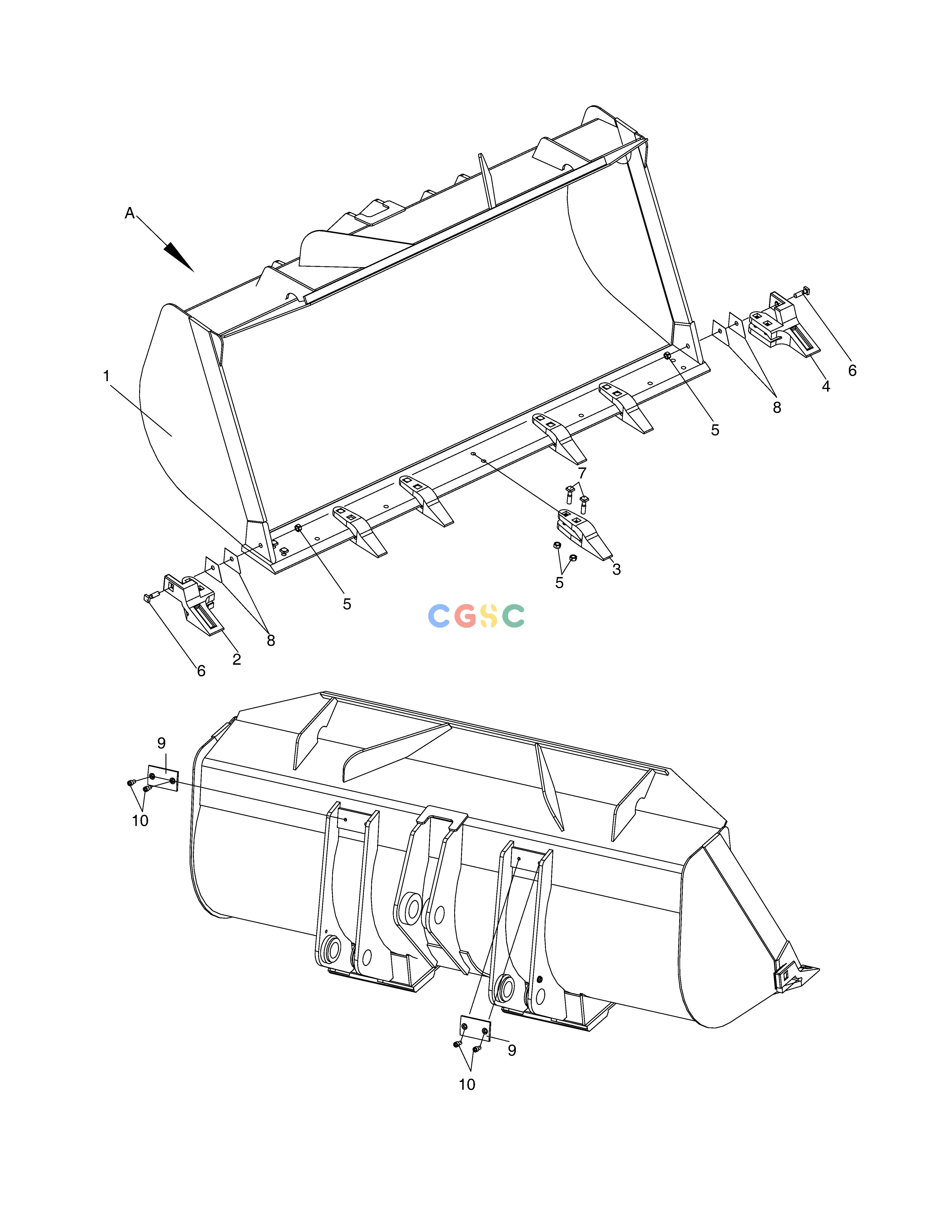 斗山零件查询BUCKET ASS'Y - 2.7m³ SD310 Doosan parts catalog online