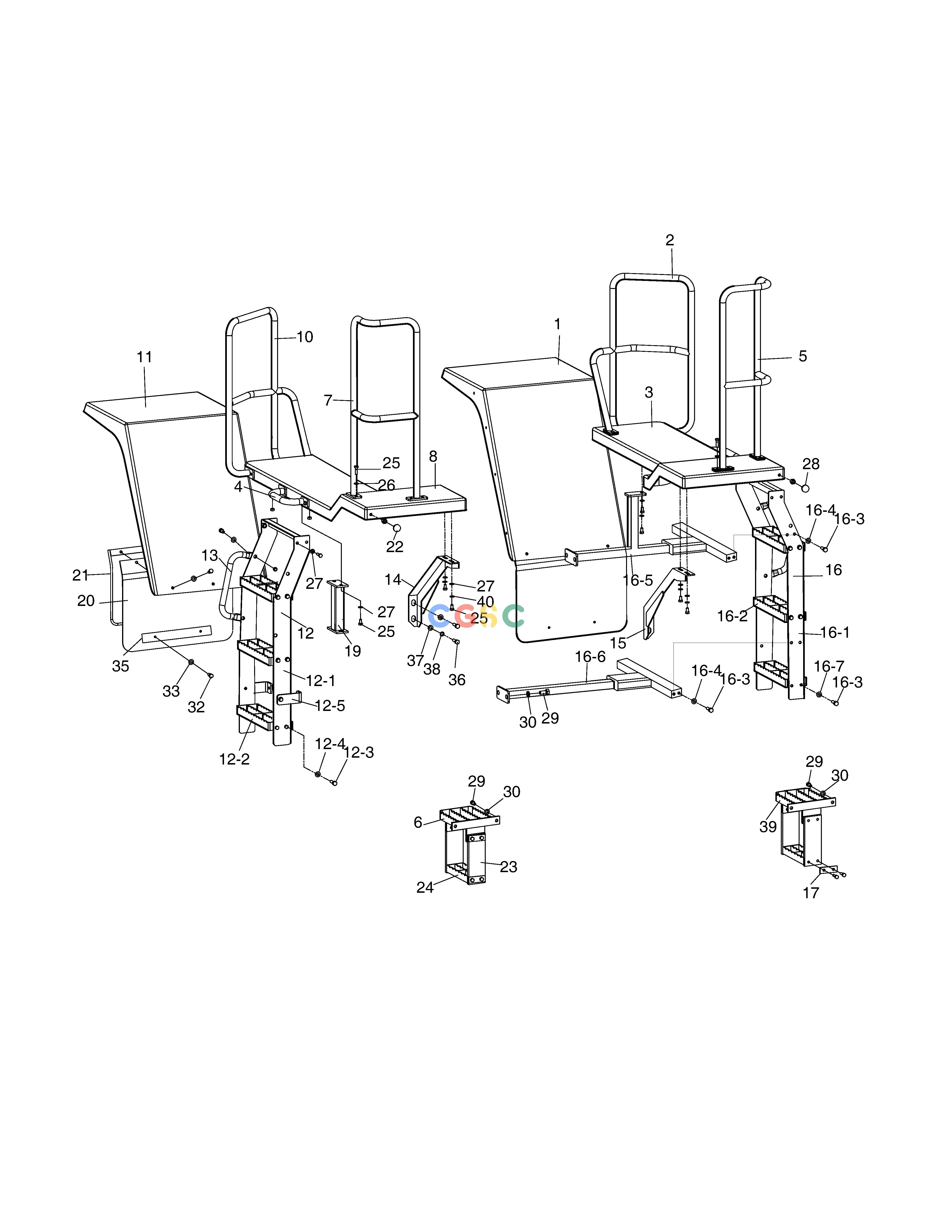 斗山零件查询FENDER & LADDER（NON WHEEL CHOCK） SD310 Doosan parts catalog online