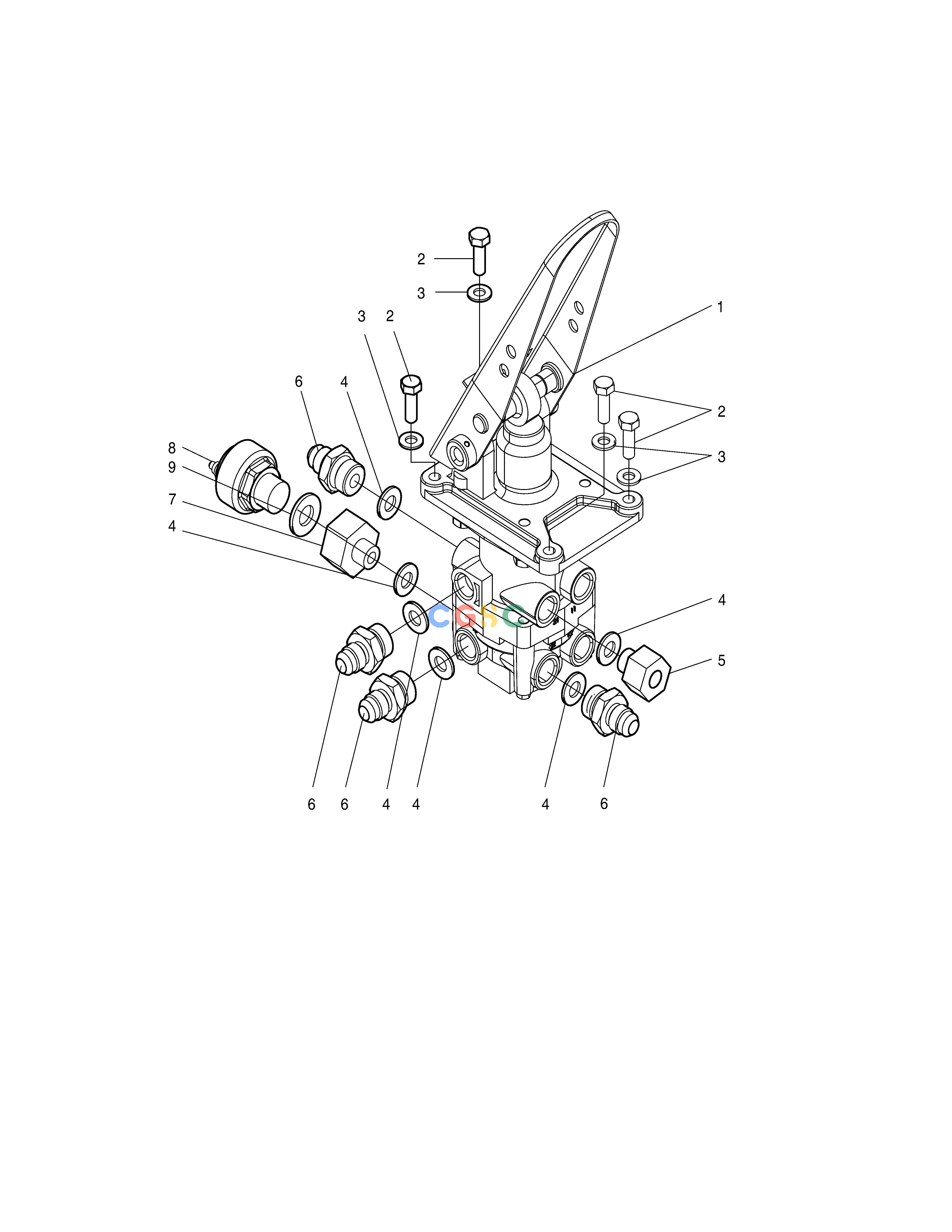 斗山零件查询BRAKE PIPING-ZF T/M（Dual Brake System） SD310 Doosan parts catalog online
