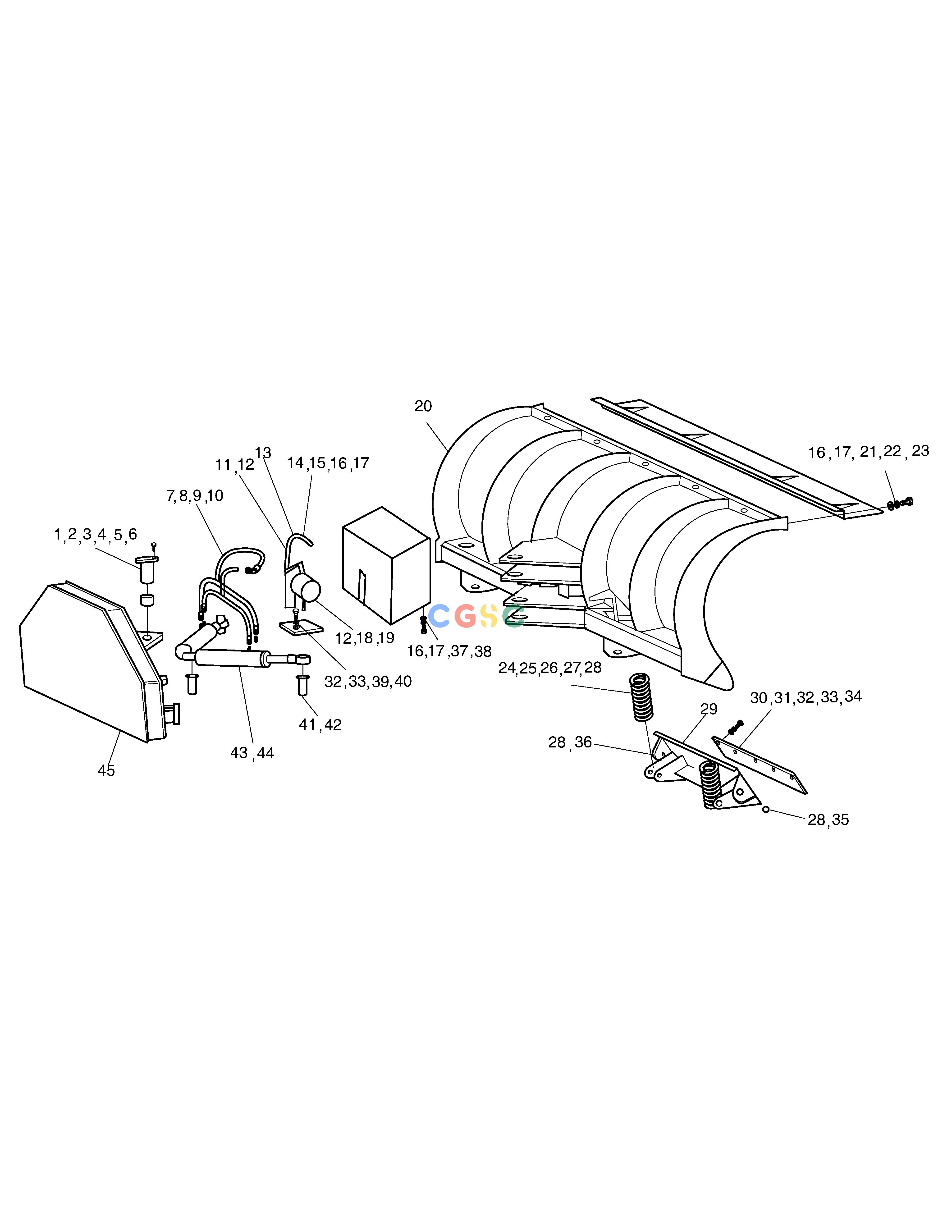 斗山零件查询SNOW BLADE-ELECTRIC & QC SD310 Doosan parts catalog online