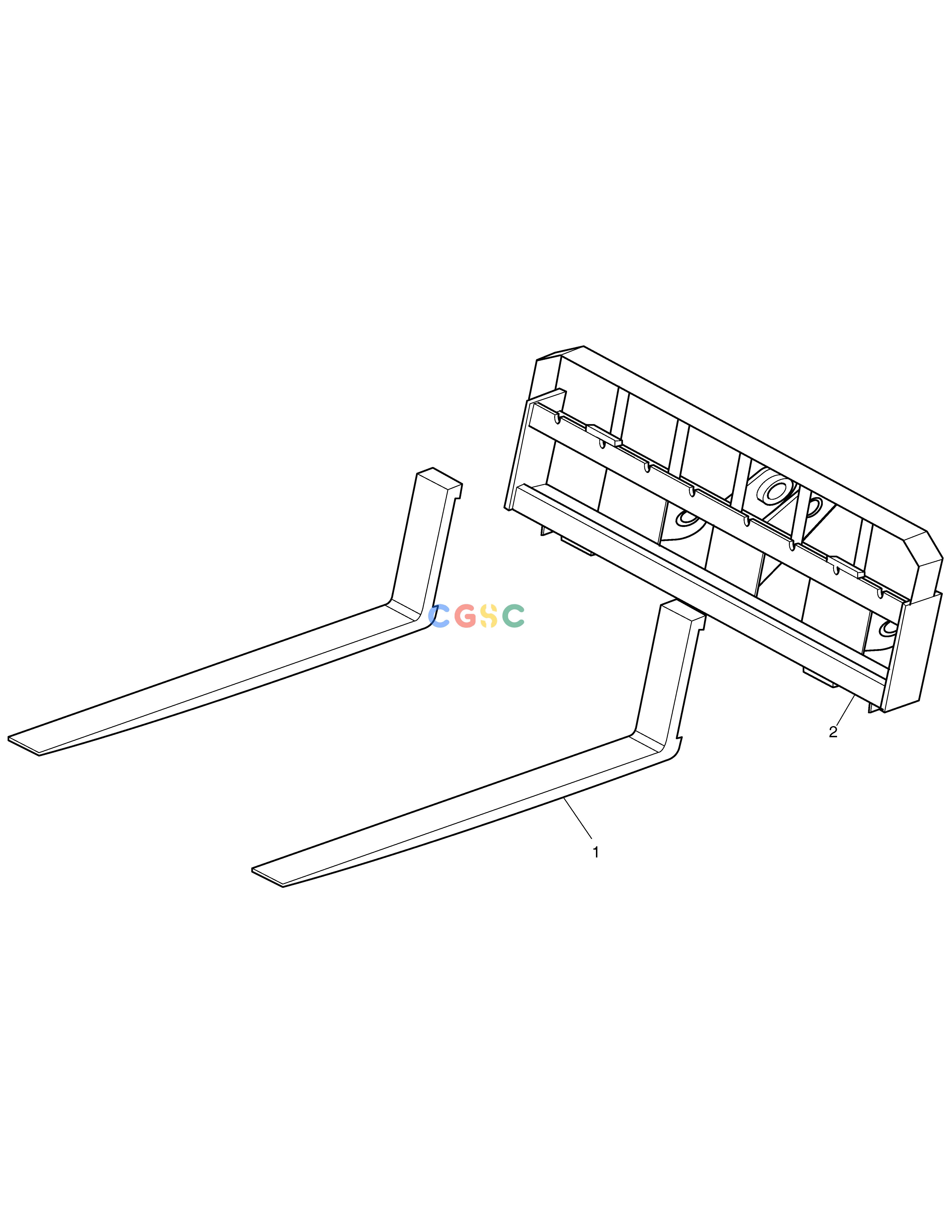 斗山零件查询PALLET FORK-QC SD310 Doosan parts catalog online