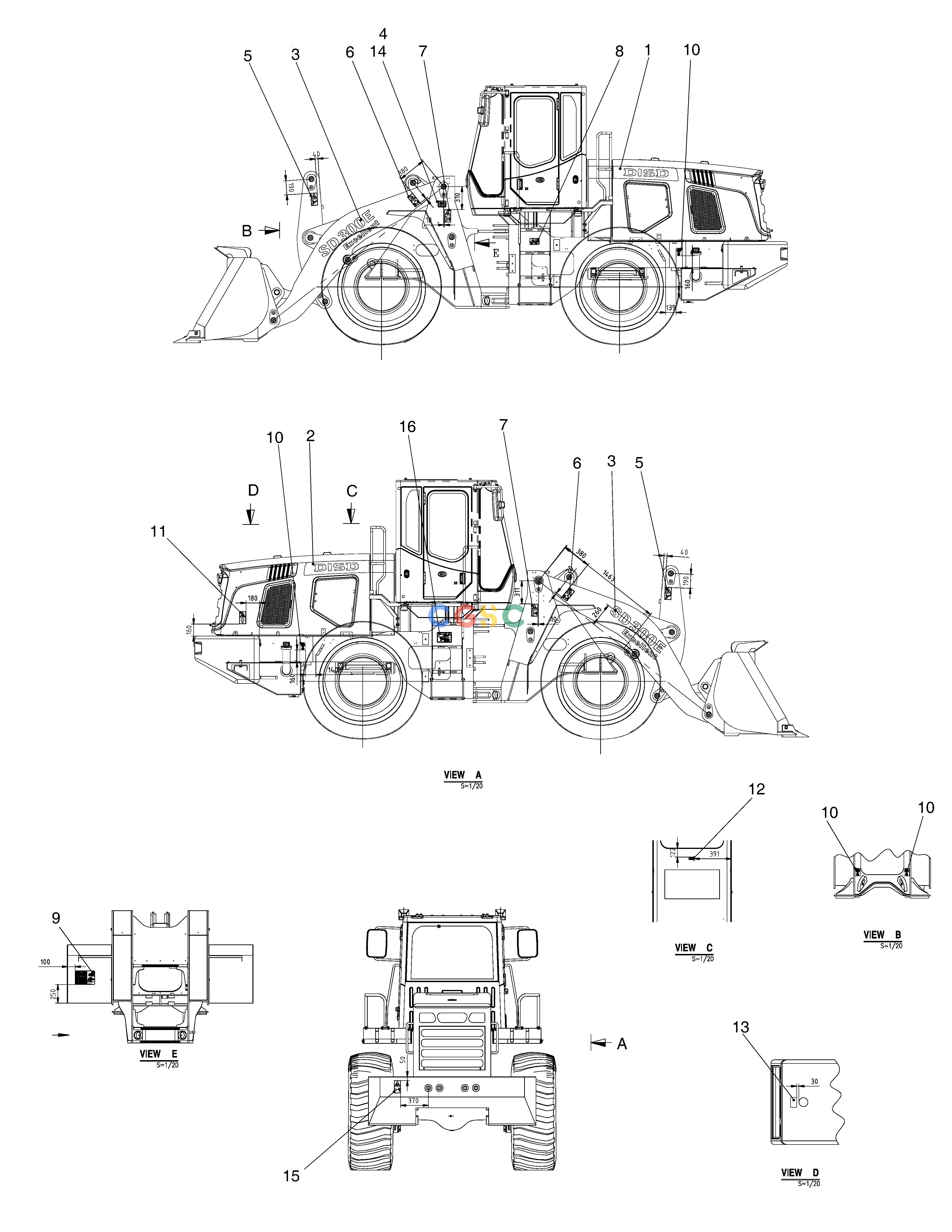 斗山零件查询NAME PLATE-Russia SD310 Doosan parts catalog online