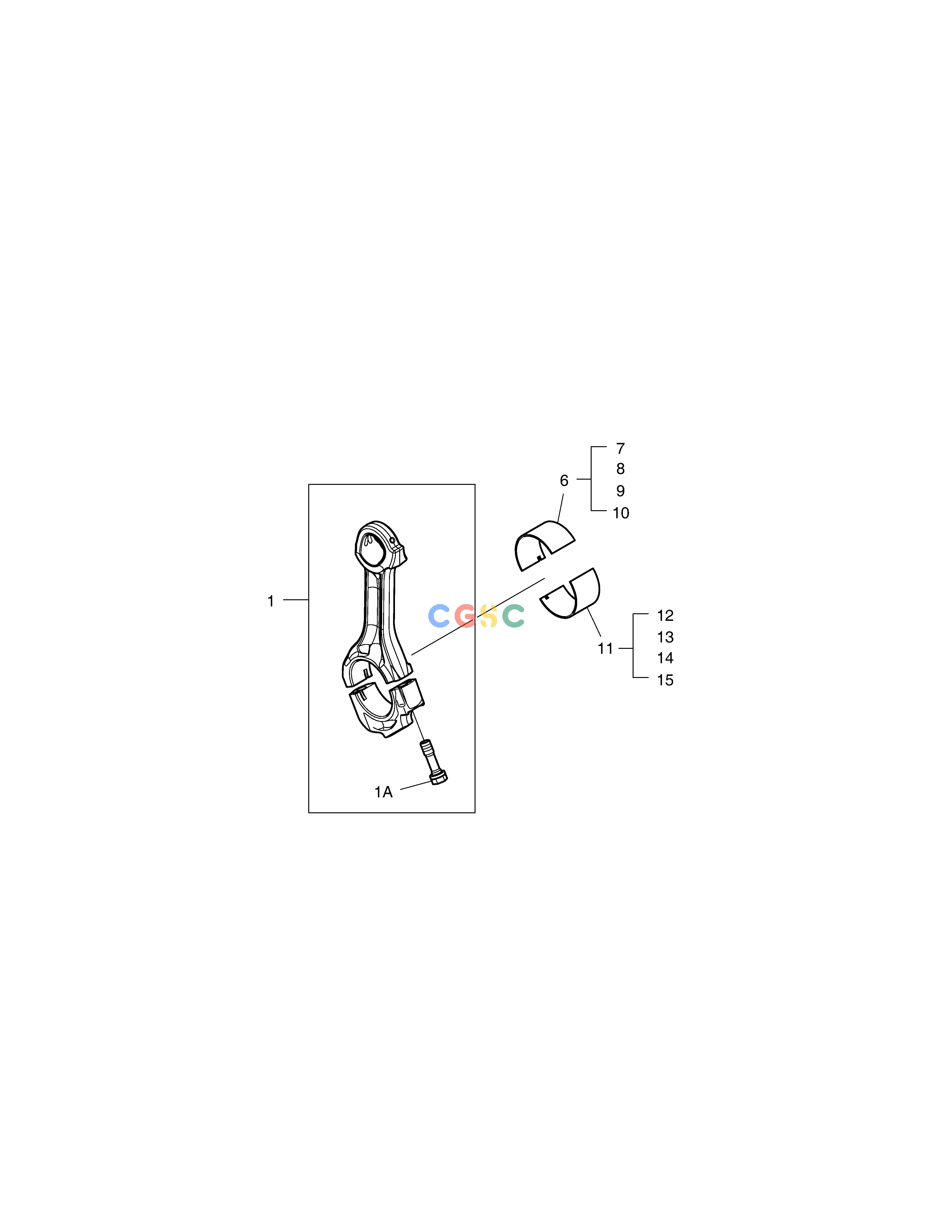 斗山零件查询CONNECTING ROD DX380LC-3(OCEANIA) Doosan parts catalog online