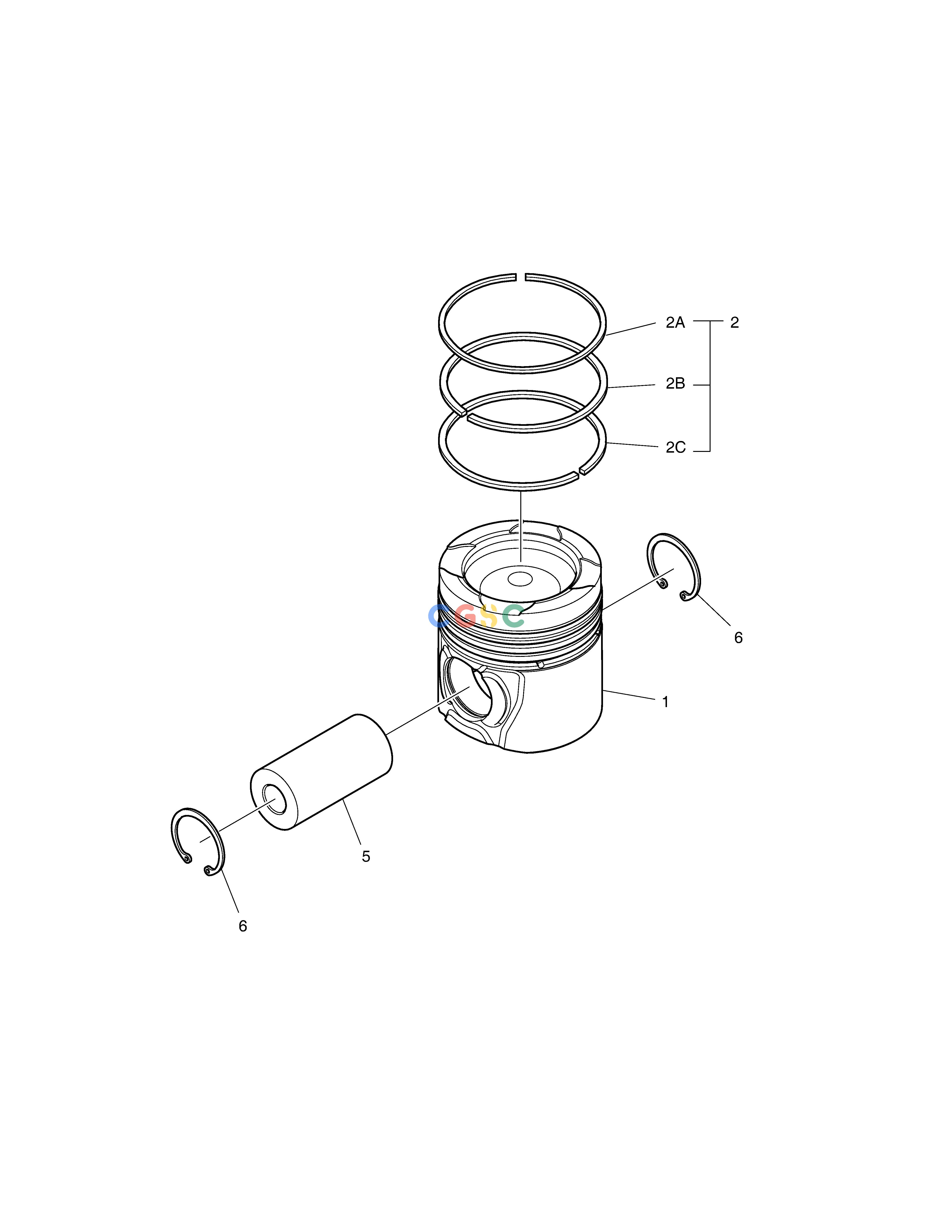 斗山零件查询PISTON DX380LC-3(OCEANIA) Doosan parts catalog online