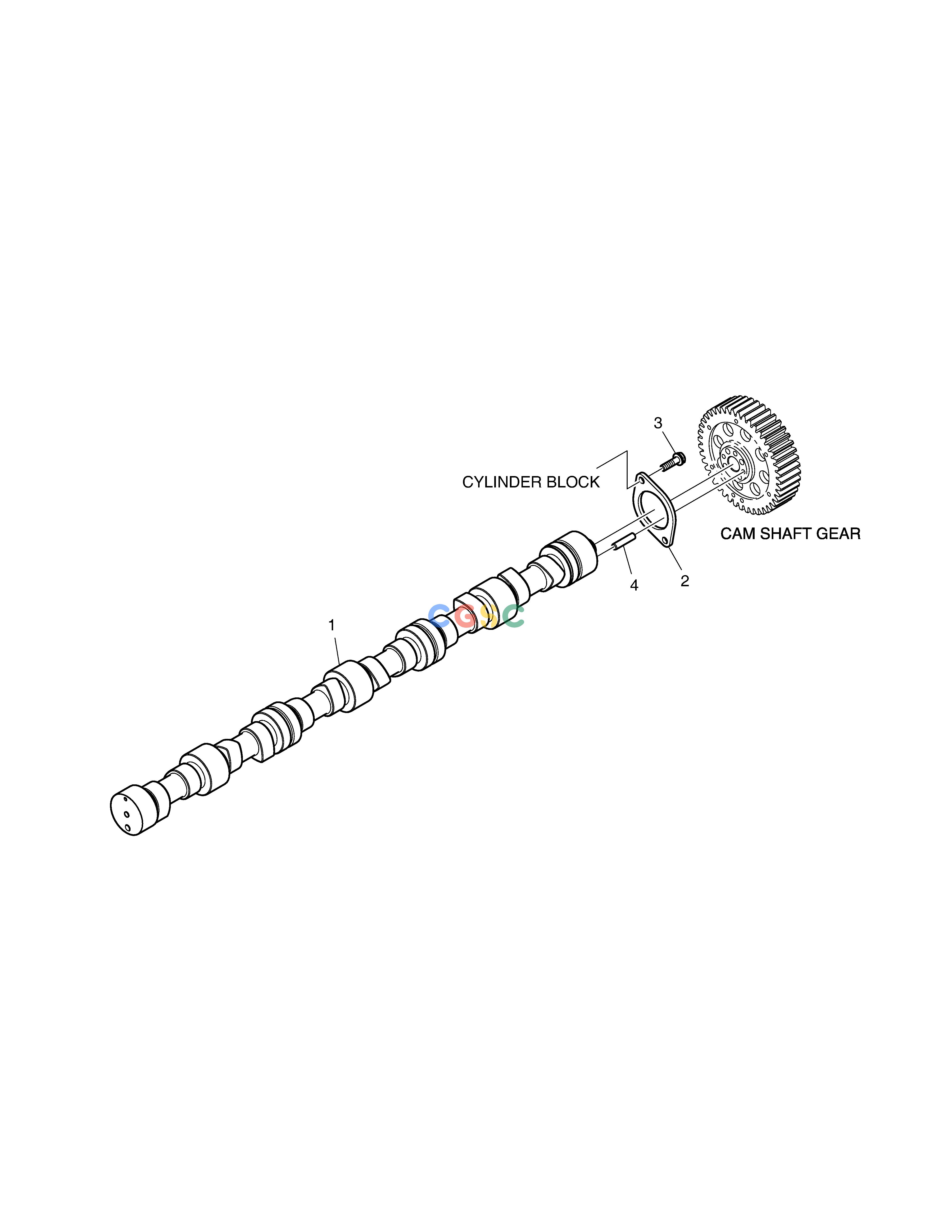 斗山零件查询CAM SHAFT DX380LC-3(OCEANIA) Doosan parts catalog online