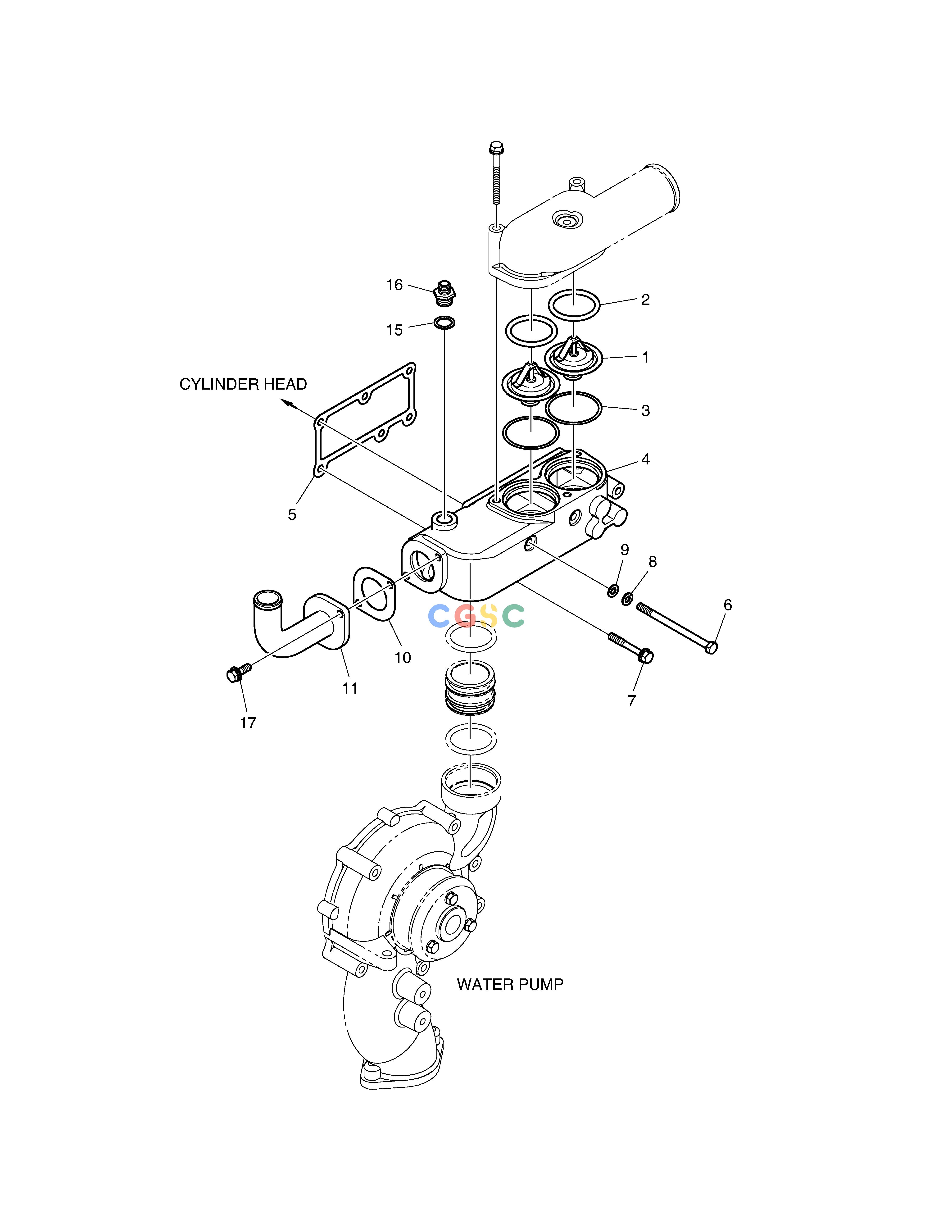 斗山零件查询THERMOSTAT DX380LC-3(OCEANIA) Doosan parts catalog online