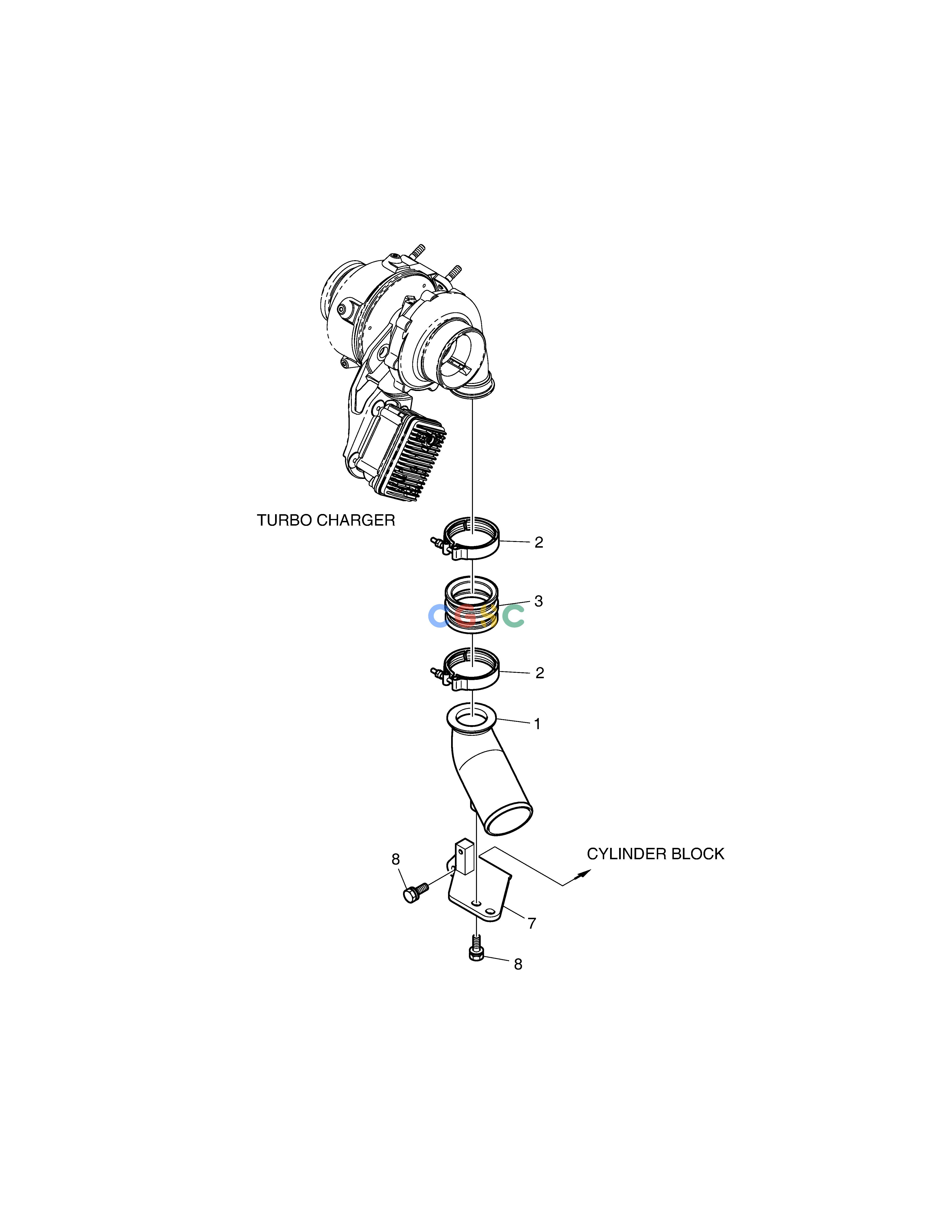 斗山零件查询INTAKE STAKE DX380LC-3(OCEANIA) Doosan parts catalog online