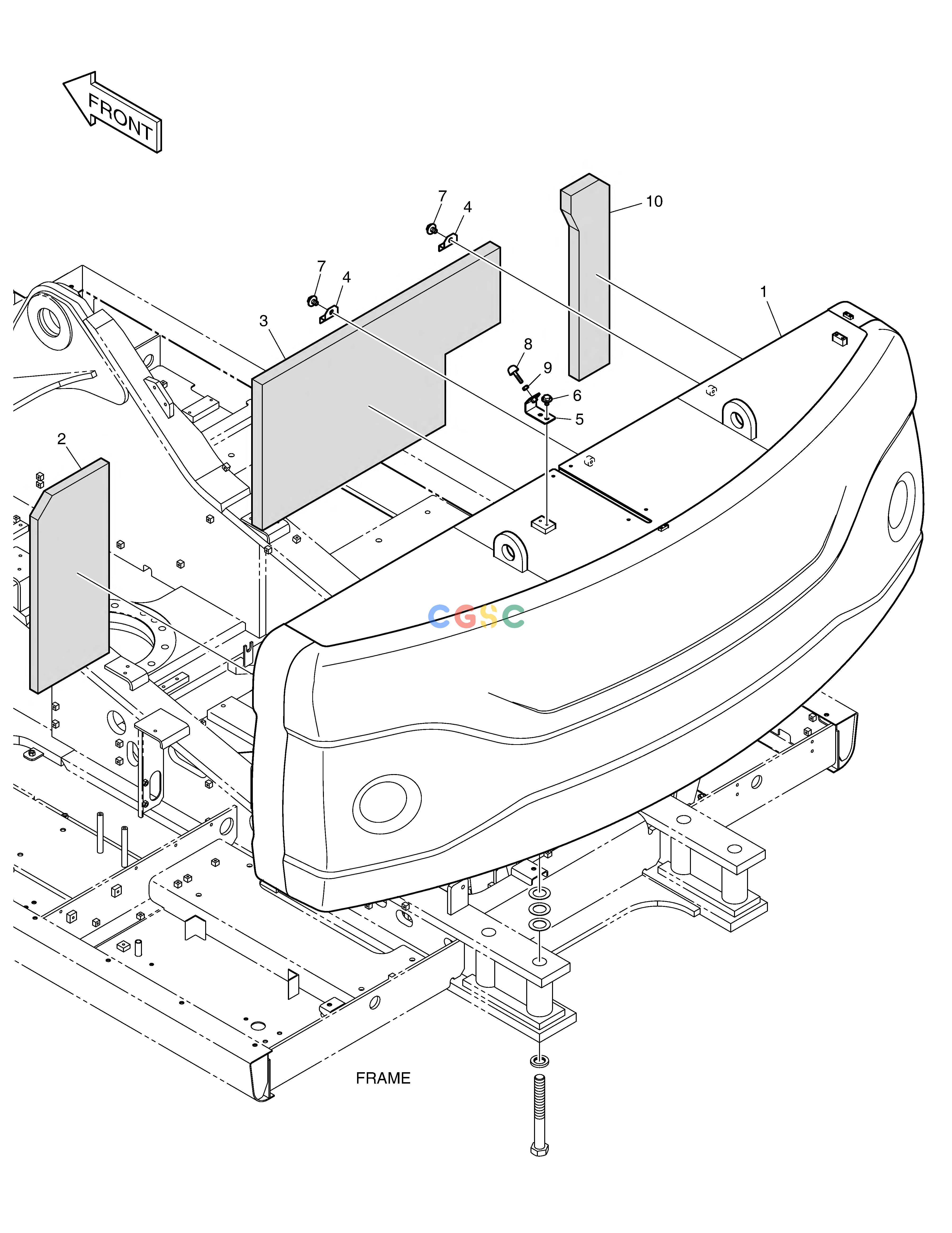 斗山零件查询COUNTER WEIGHT - 7.4TON(WITH FOAM) DX380LC-3(OCEANIA) Doosan parts catalog online