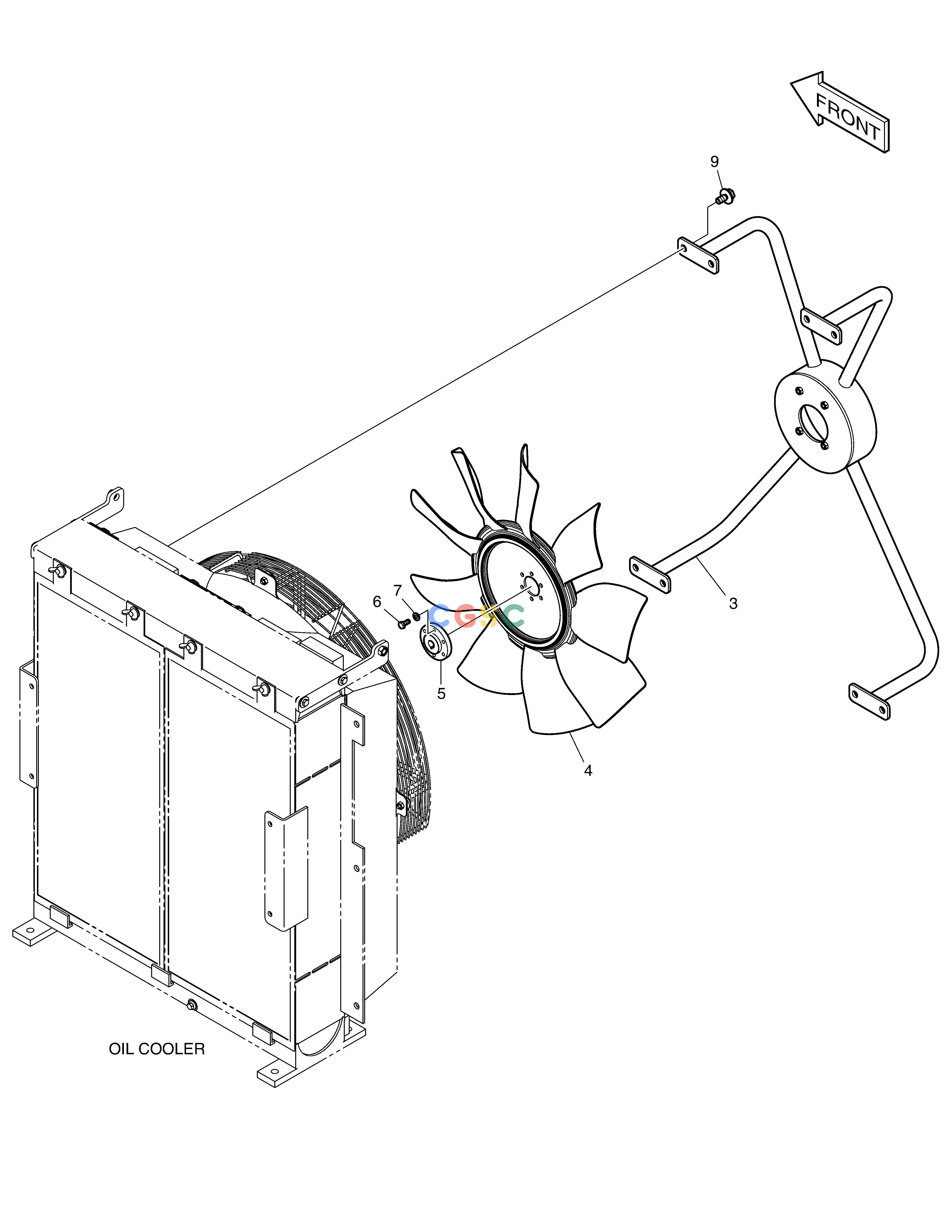 斗山零件查询FAN DRIVE DX380LC-3(OCEANIA) Doosan parts catalog online