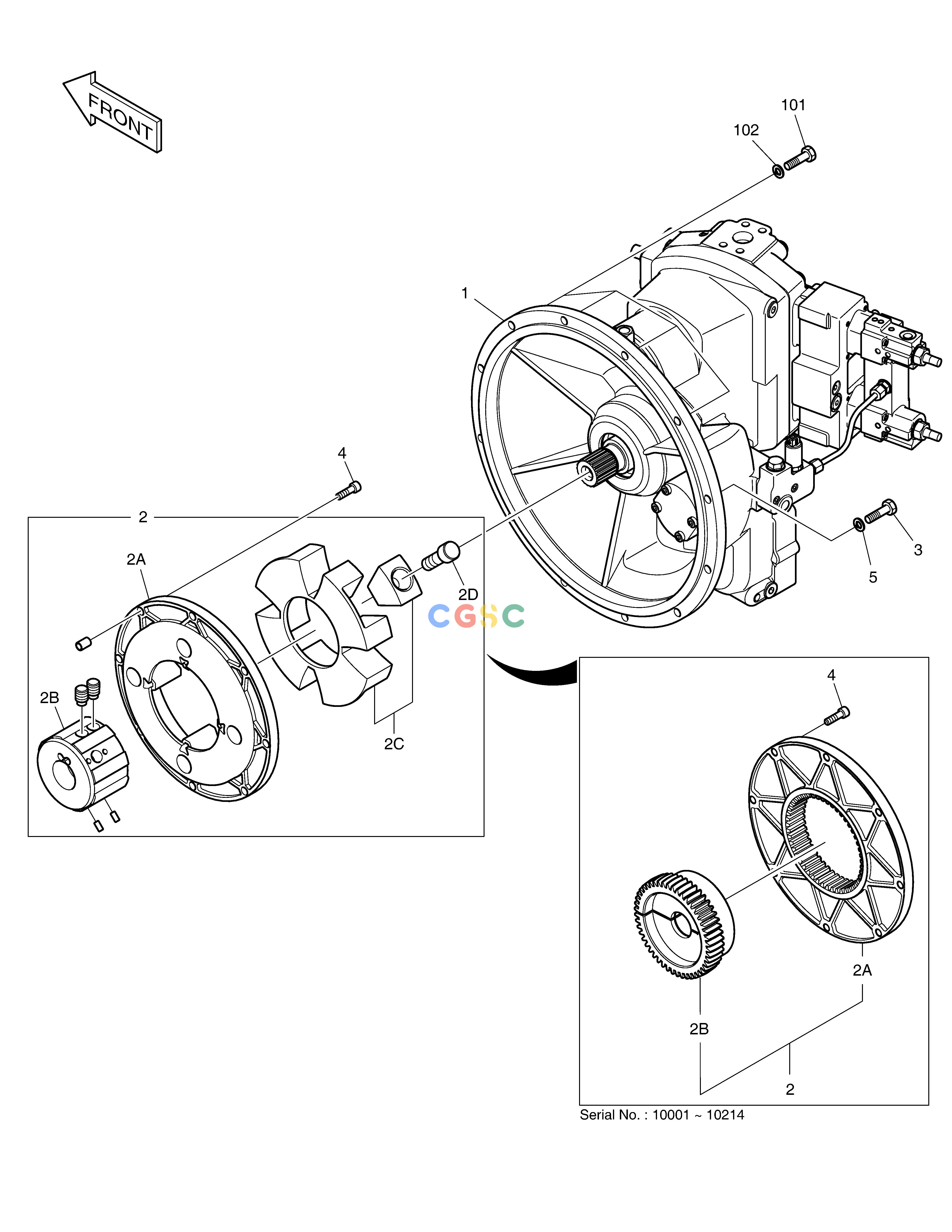 斗山零件查询PUMP MOUNTING DX380LC-3(OCEANIA) Doosan parts catalog online