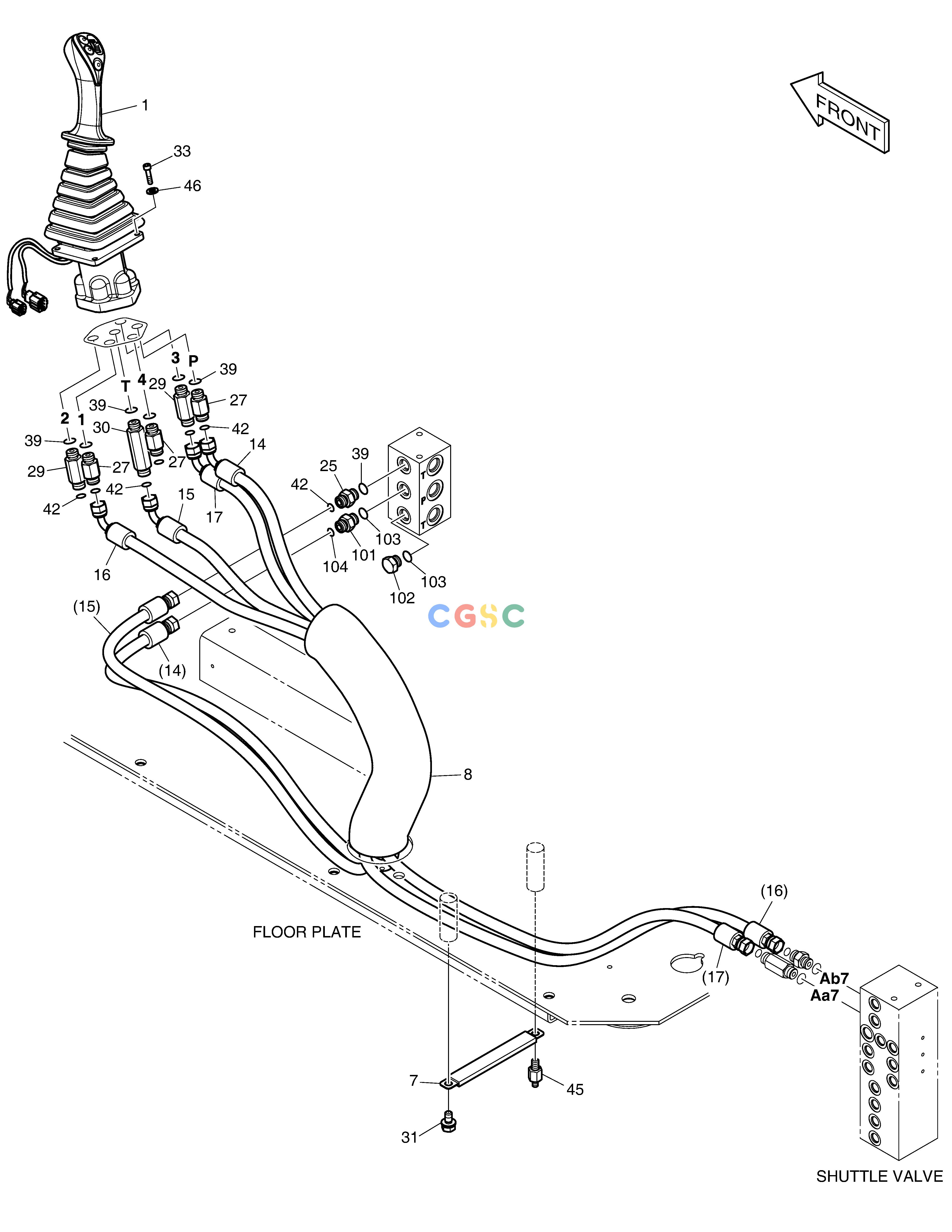斗山零件查询PILOT PIPING(6) DX380LC-3(OCEANIA) Doosan parts catalog online