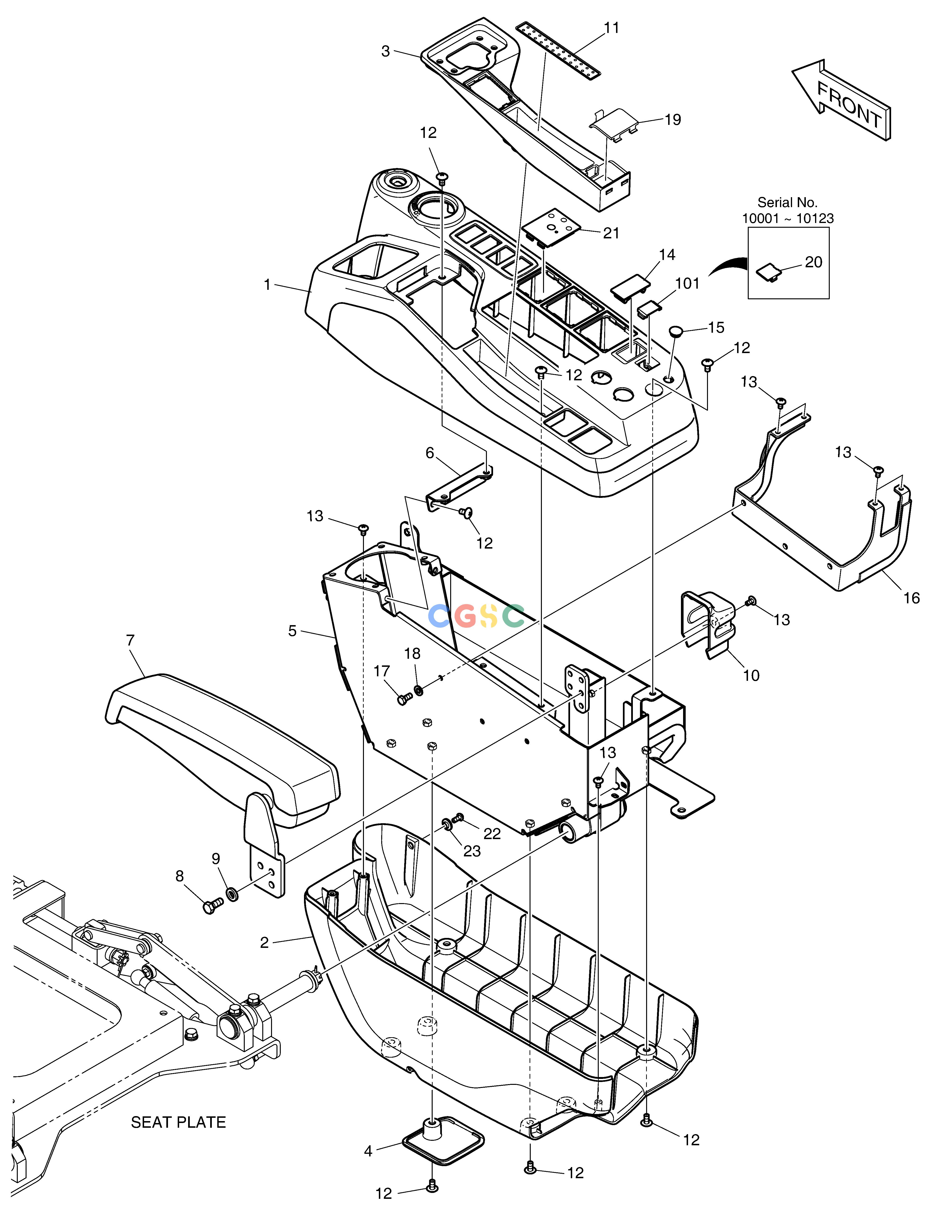 斗山零件查询CONTROL STAND - R.H. DX380LC-3(OCEANIA) Doosan parts catalog online