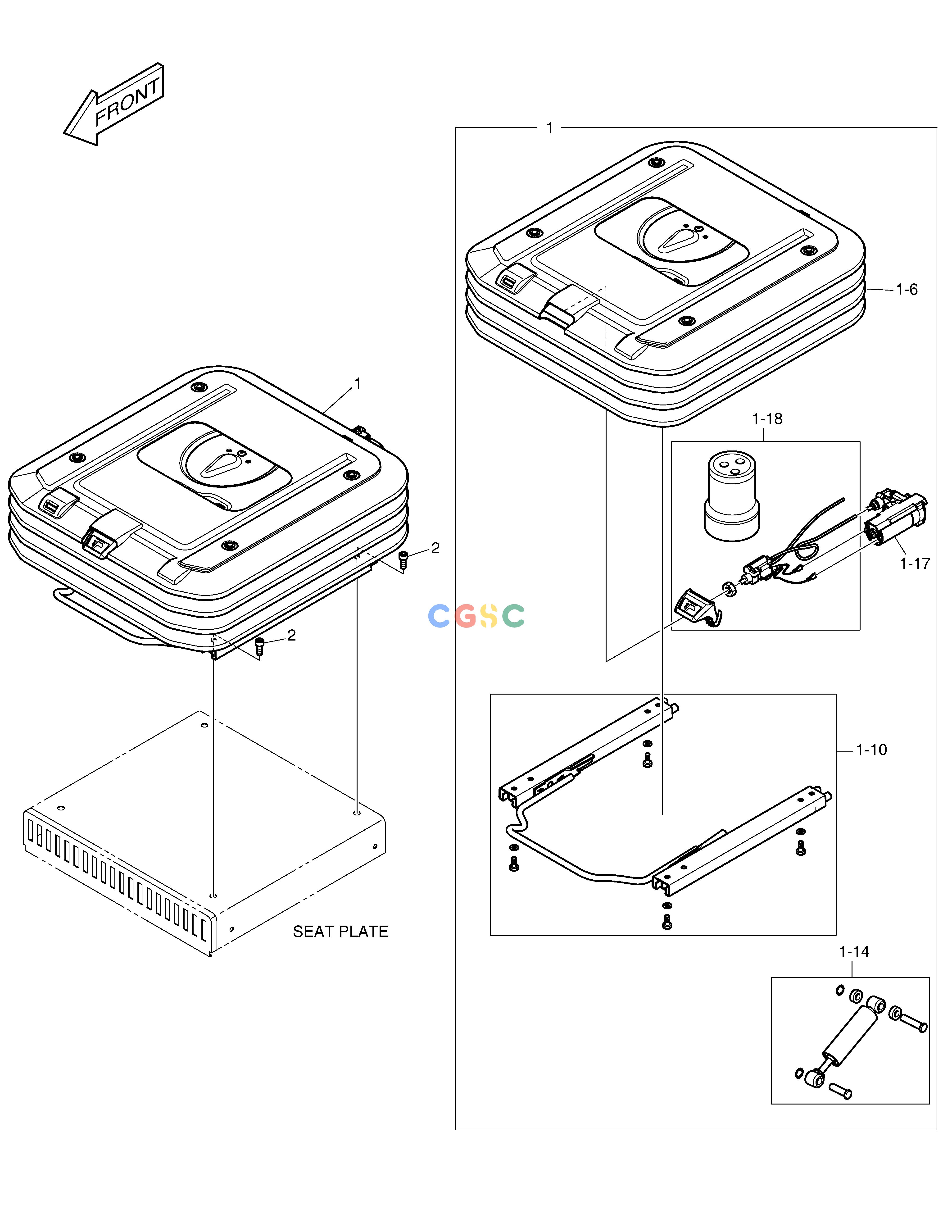 斗山零件查询SUSPENSION DX380LC-3(OCEANIA) Doosan parts catalog online