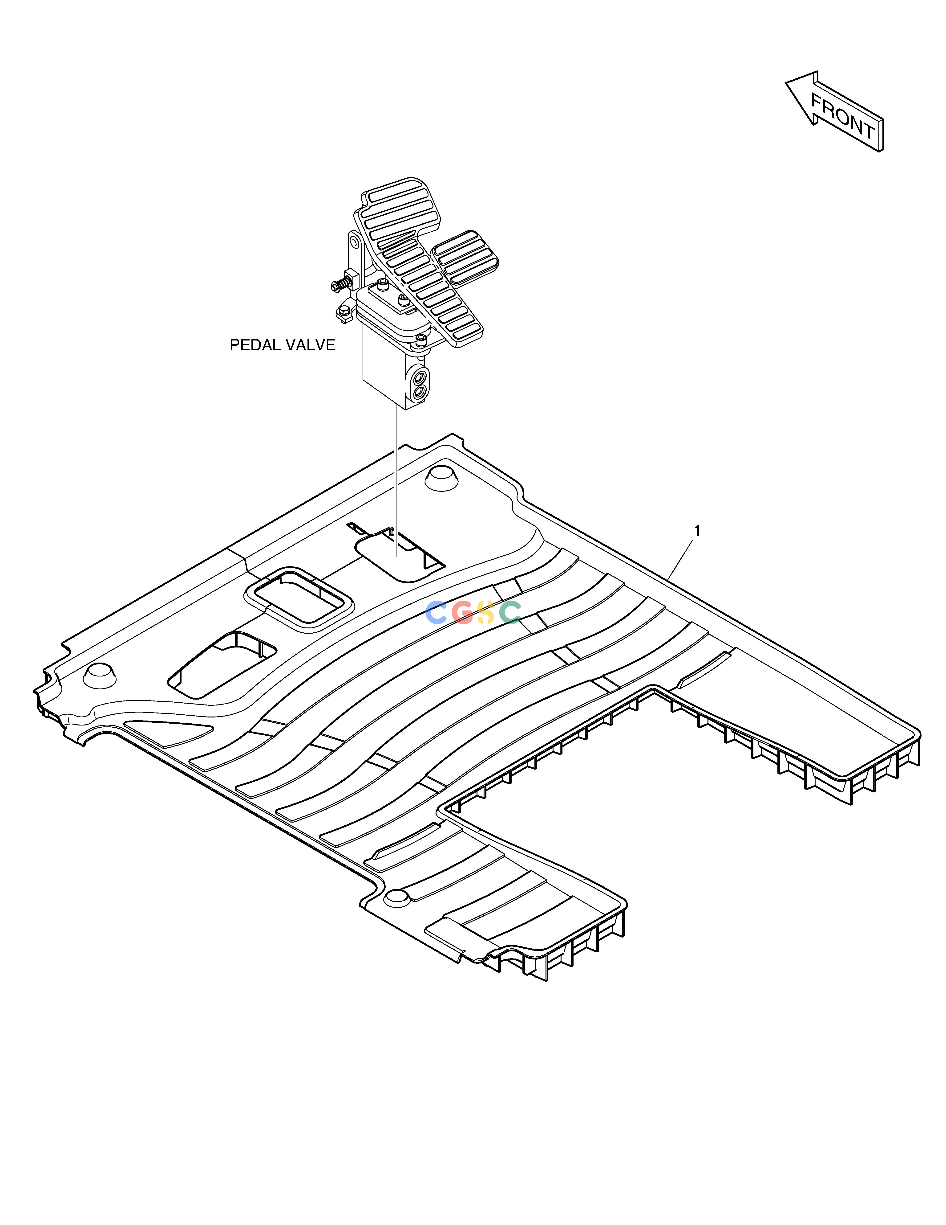 斗山零件查询FLOOR MAT DX380LC-3(OCEANIA) Doosan parts catalog online