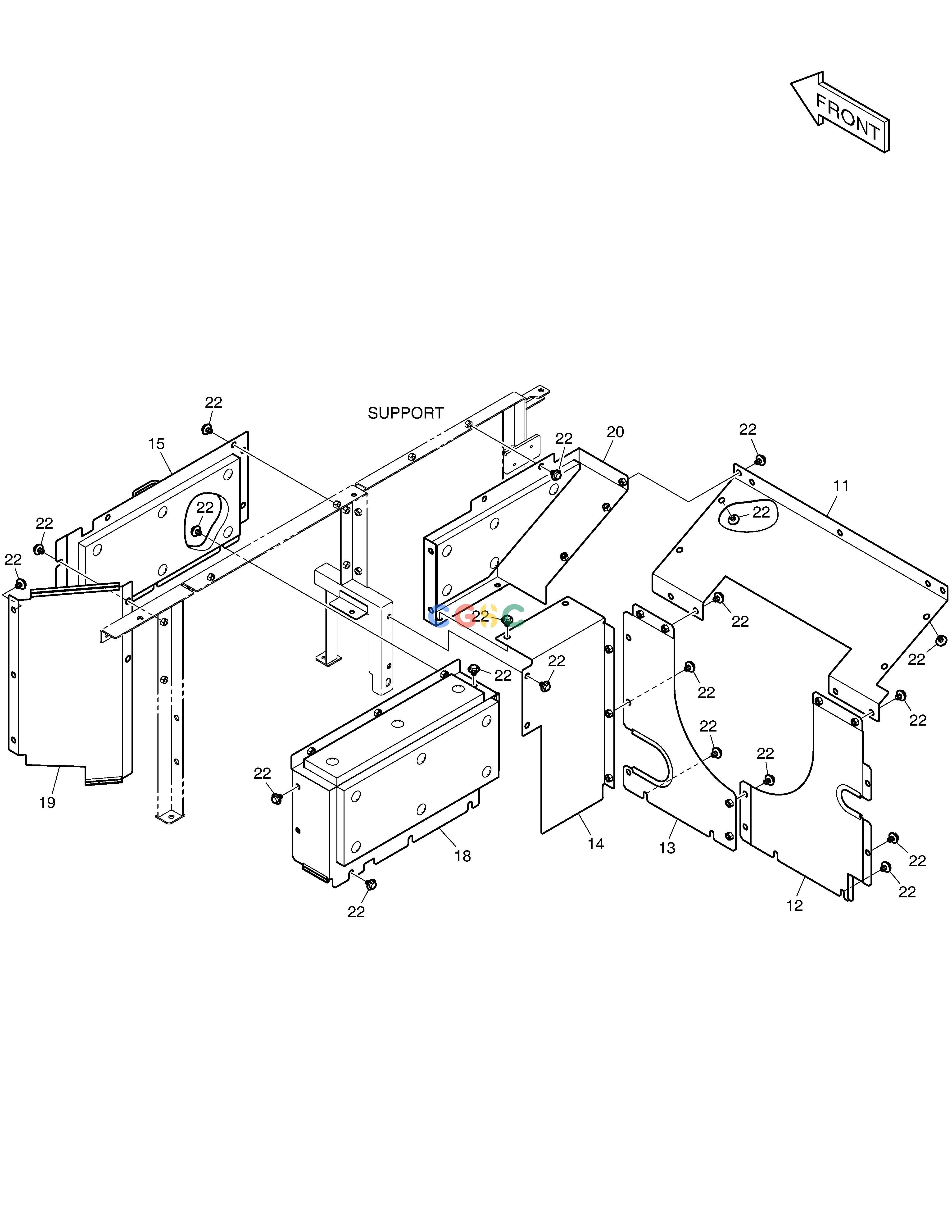 斗山零件查询BAFFLE DX380LC-3(OCEANIA) Doosan parts catalog online